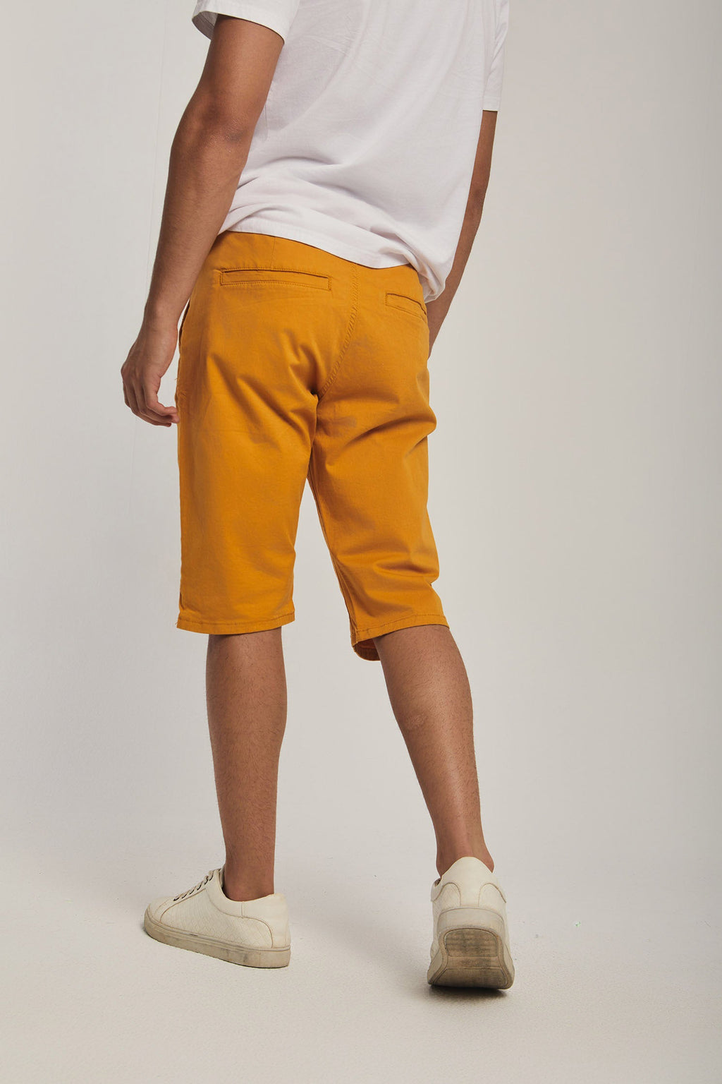 Men Shorts Regular Fit Cotton Chino orange