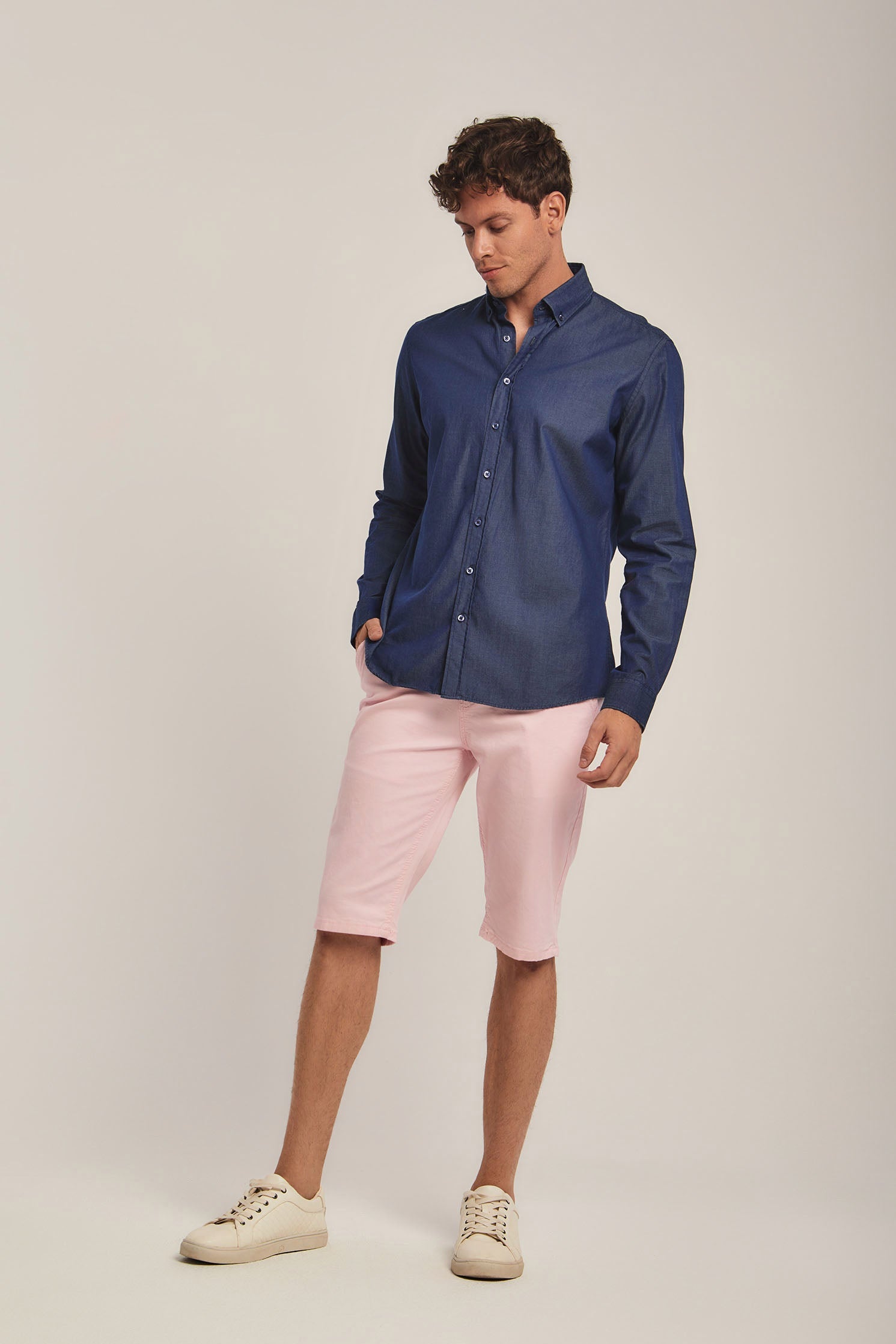 Men Shorts - Blush Pink