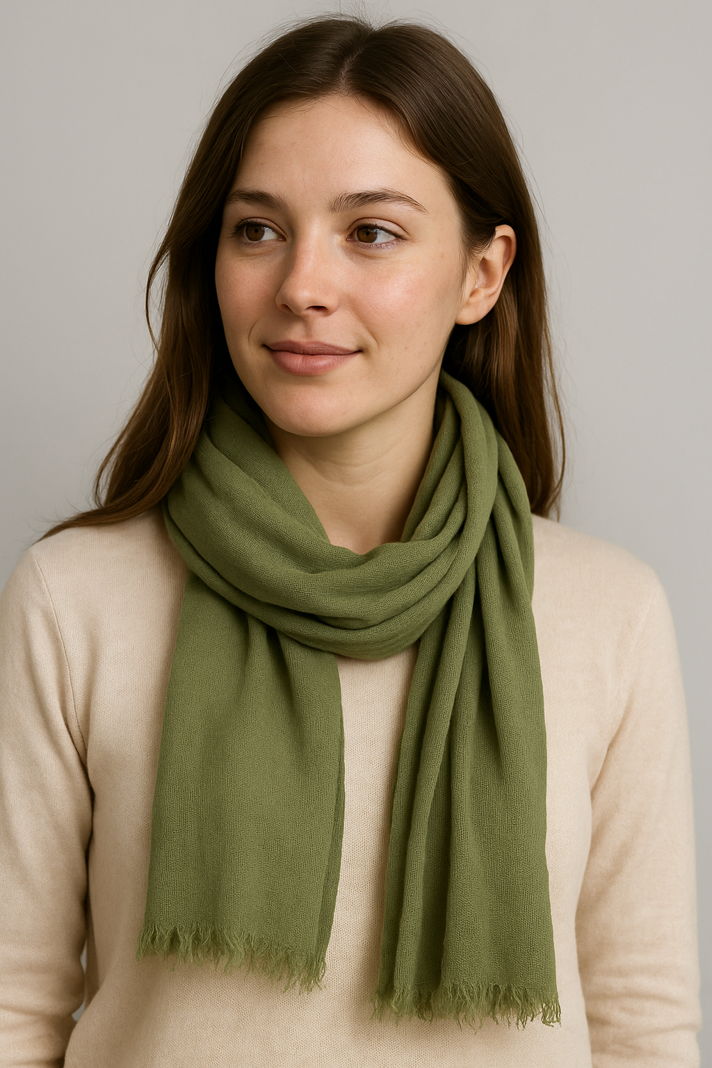 Solid Fashionable Casual Scarf