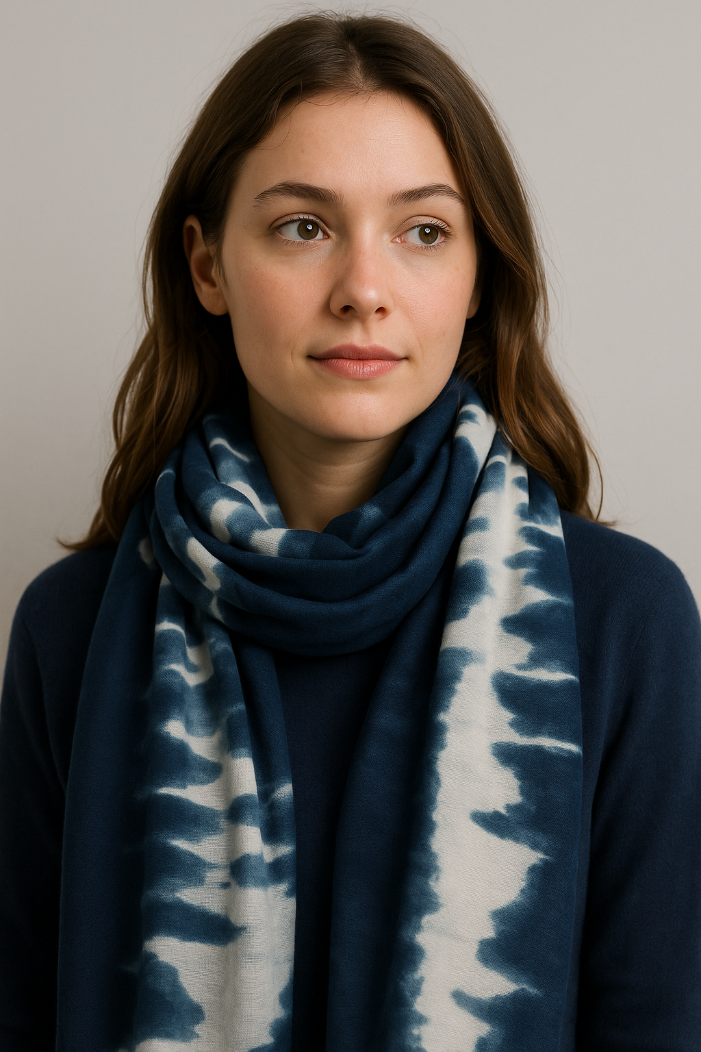 Wrap-Up Tie-Dye Winter Scarf