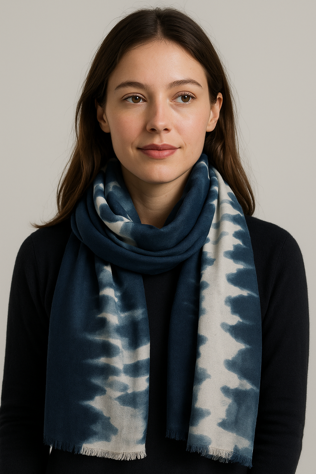 Wrap-Up Tie-Dye Winter Scarf
