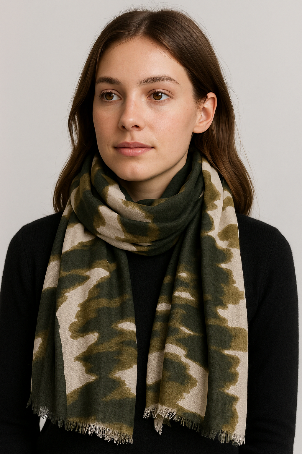 Allover Tie-Dye Winter Scarf