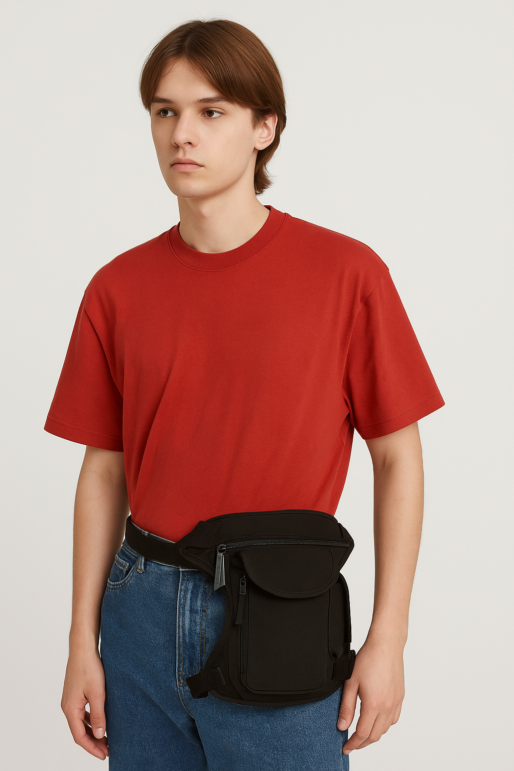 Solid Canvas Small Cycling Waist-Bag