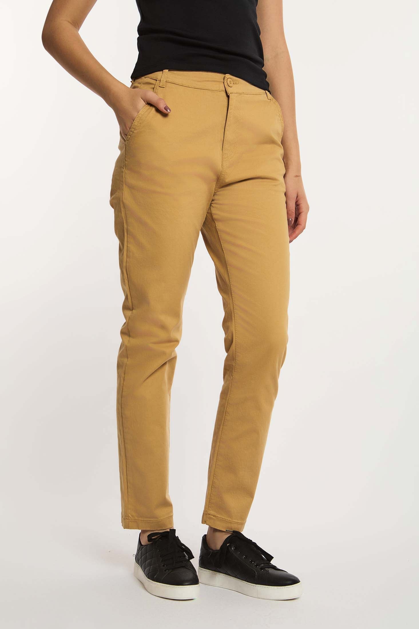 Women Denim Slim Fit Yellow