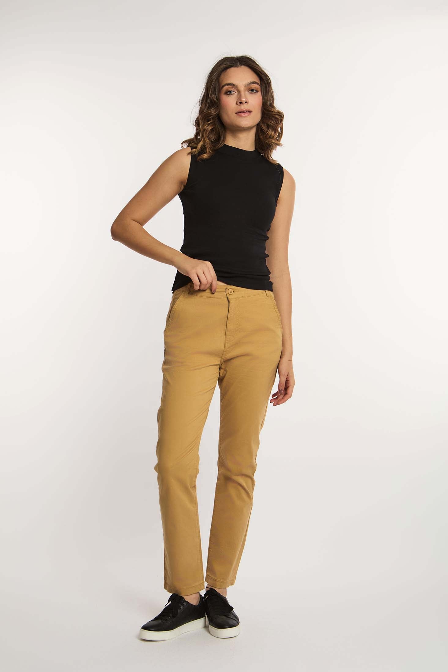 Women Denim Slim Fit Yellow