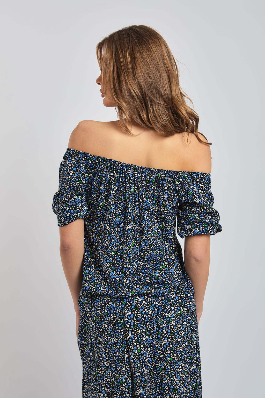 Women Blouse Viscose Short Sleeves Multicolor