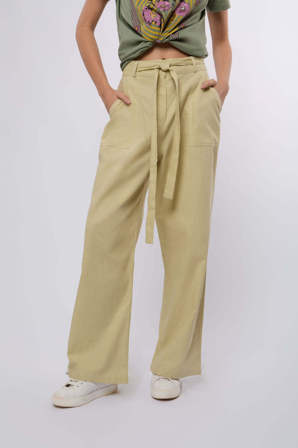 Women Pant Comfy Fit Khaki