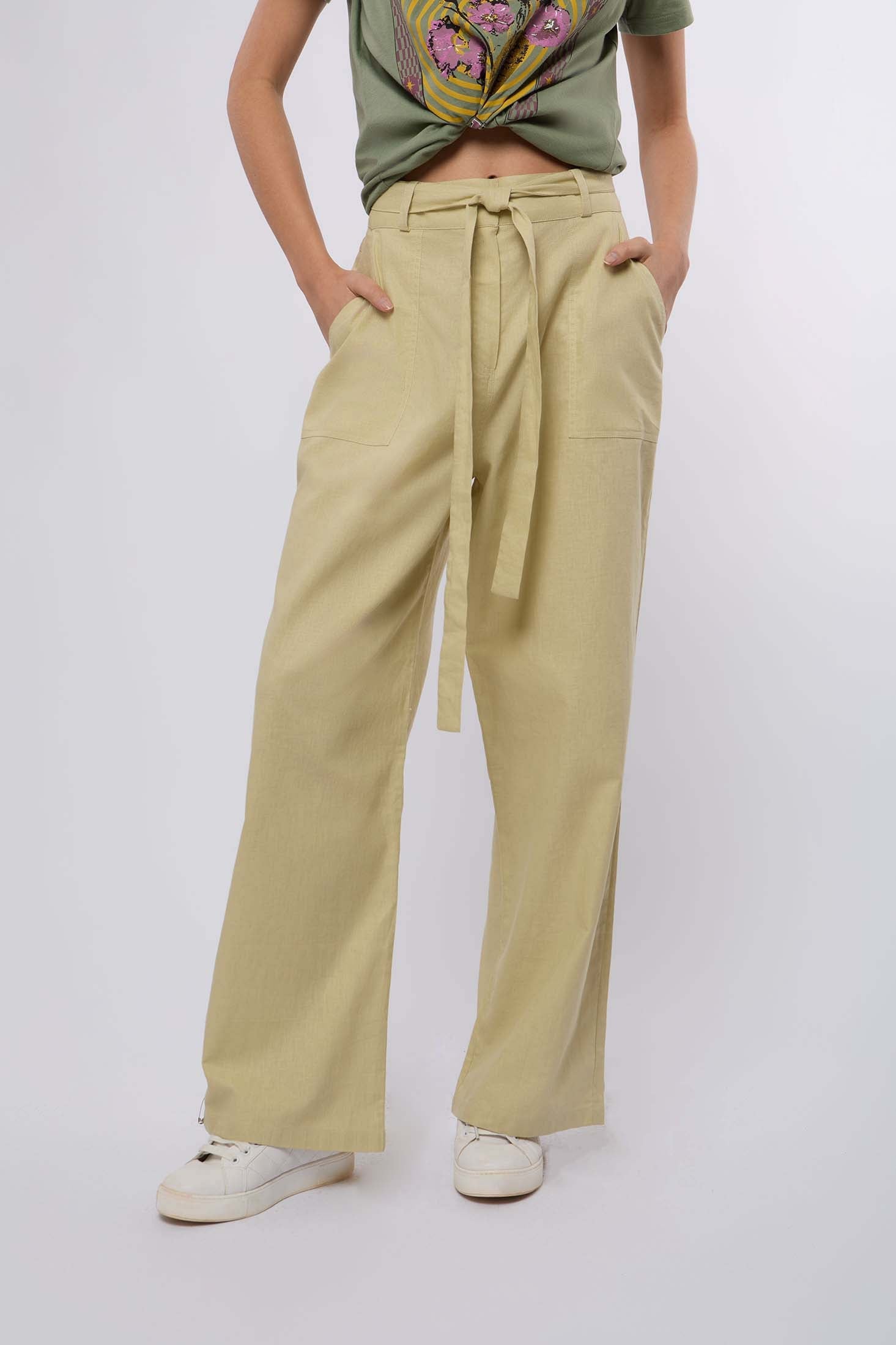 Women Pant Comfy Fit Khaki