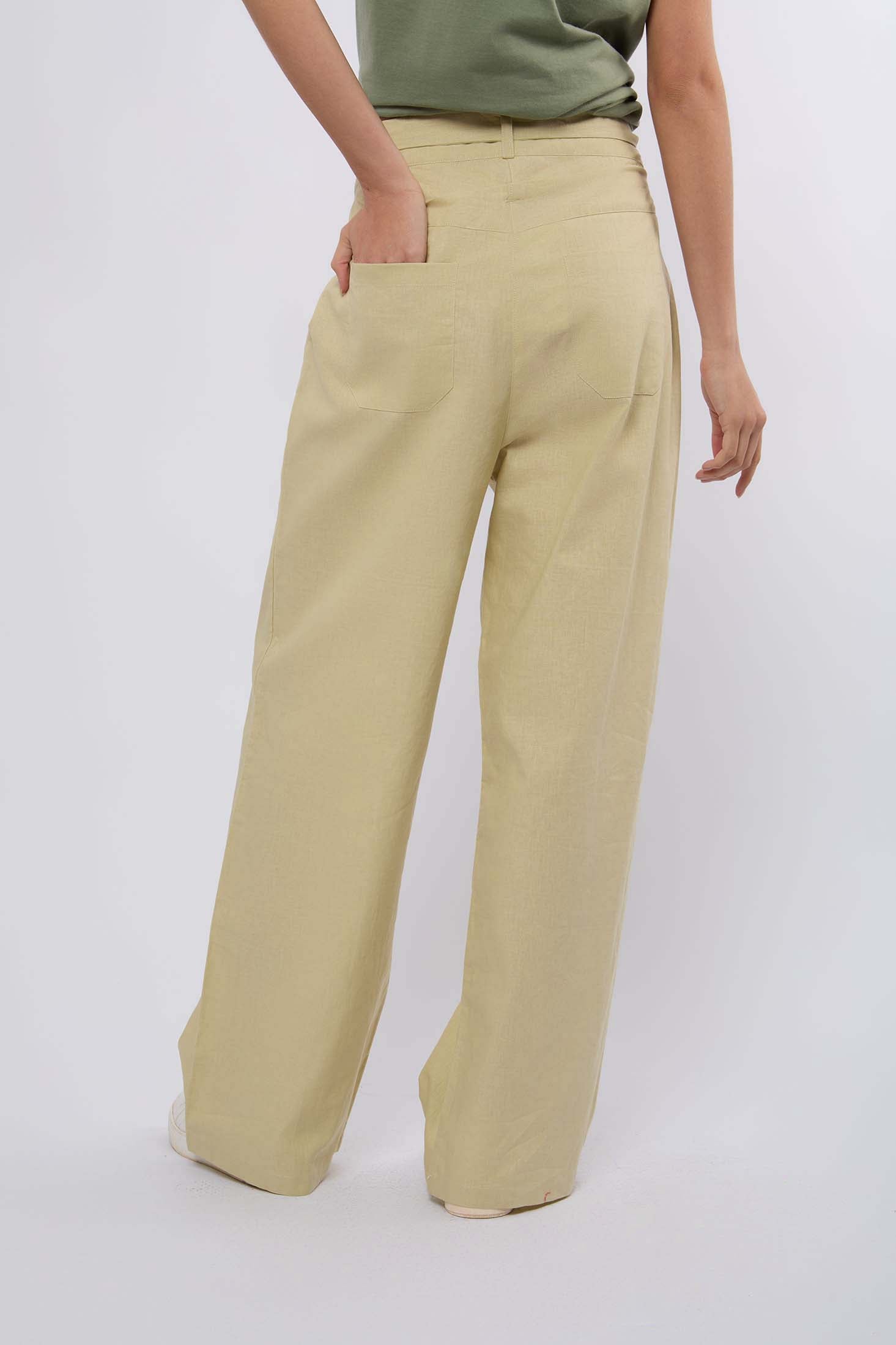 Women Pant Comfy Fit Khaki