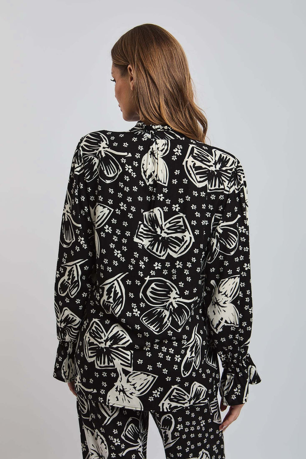 Women Blouse Viscose Long Sleeve Multicolor