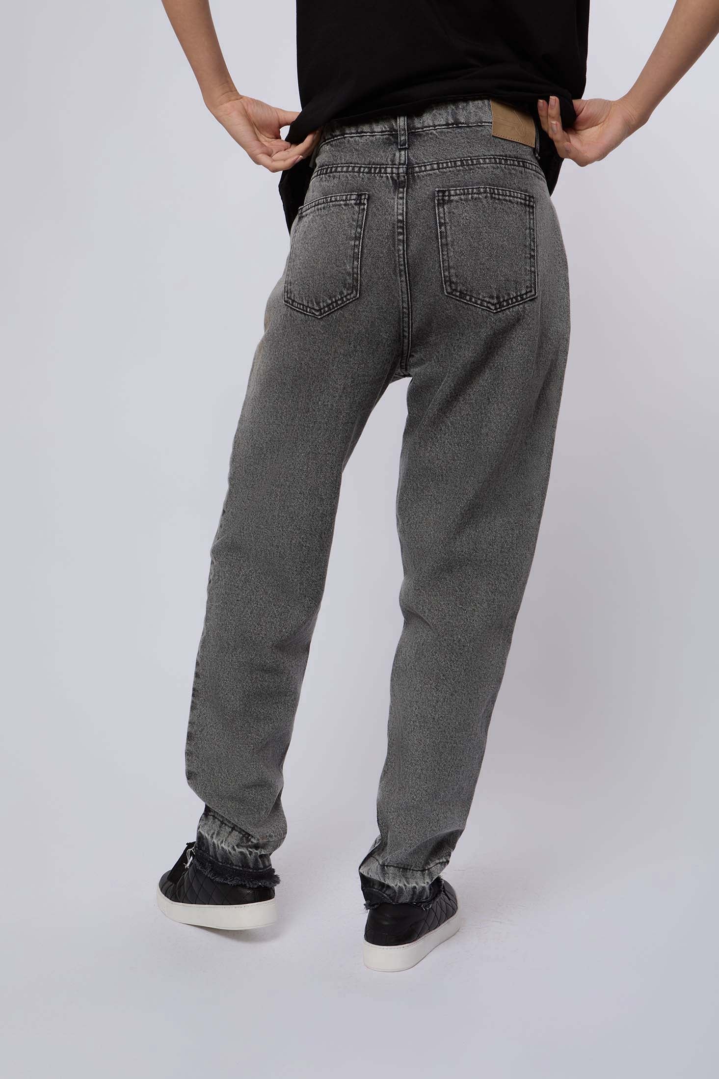 Women Denim Regular Fit Length Jeans Grey