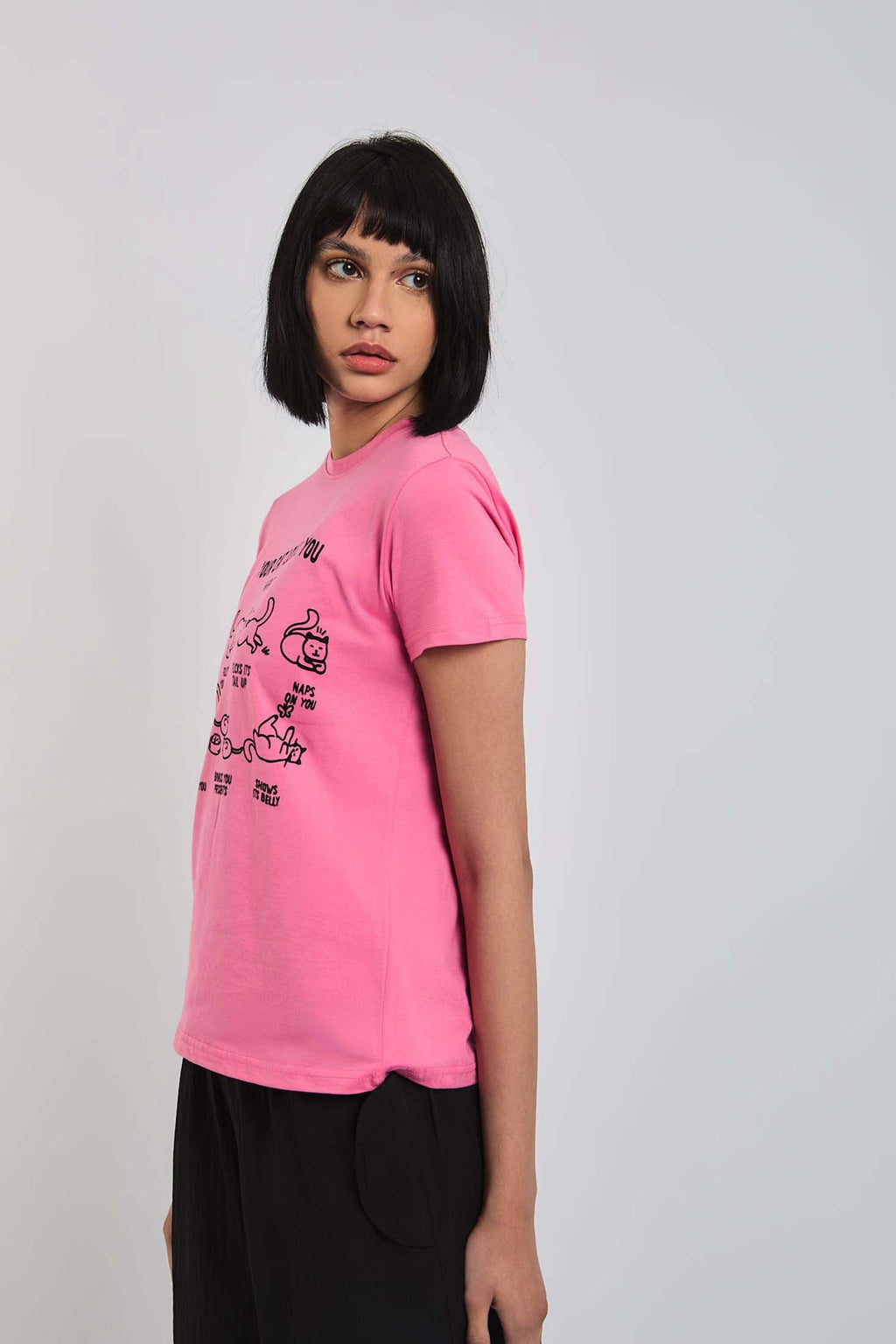 Women T-Shirt  Regular Fit T-Shirt With Short Sleeves Pink