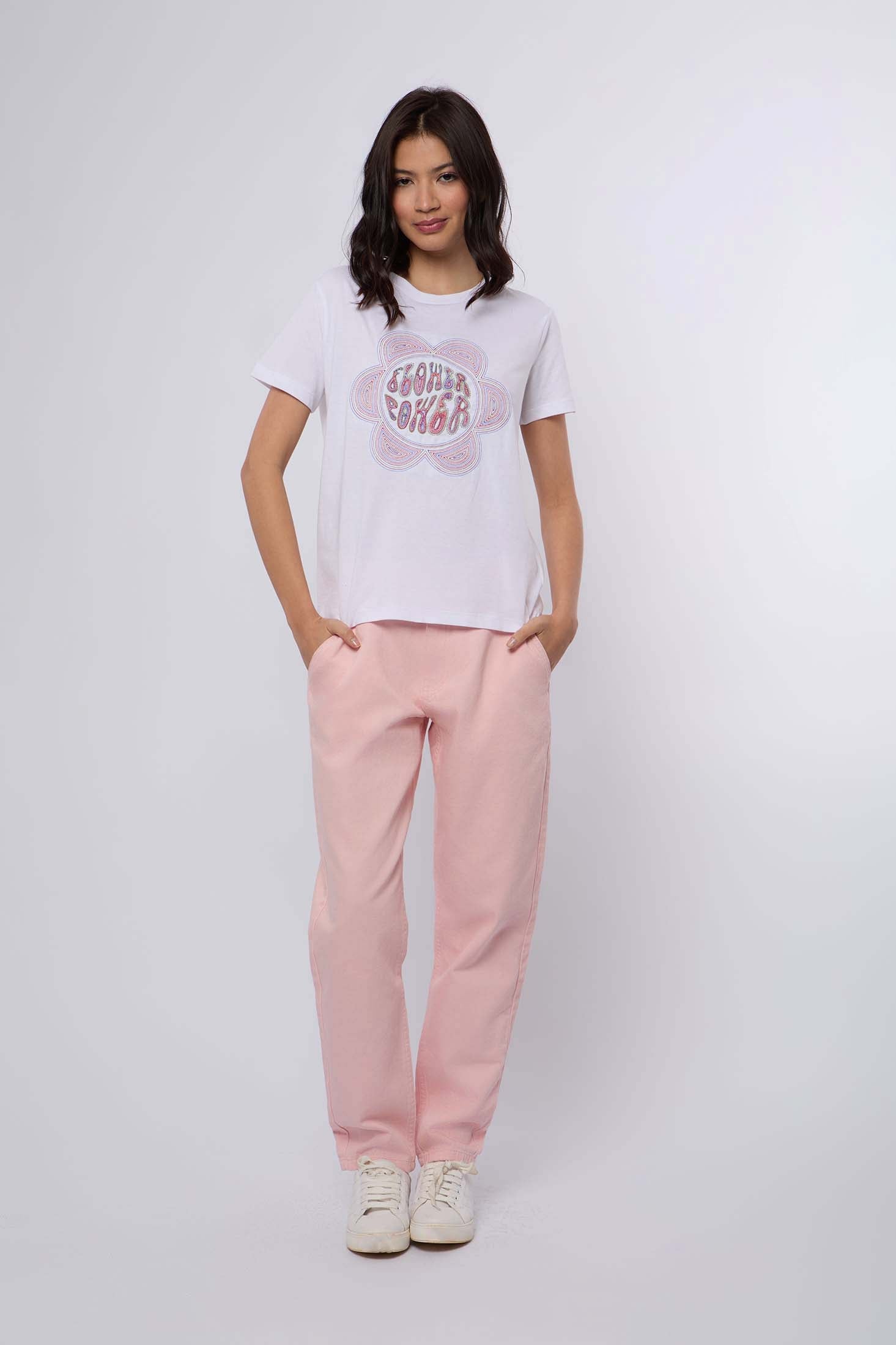 قميص نسائي - أبيض