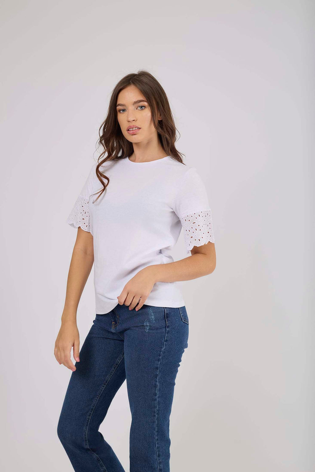 Women  T-Shirt Short Sleeve White