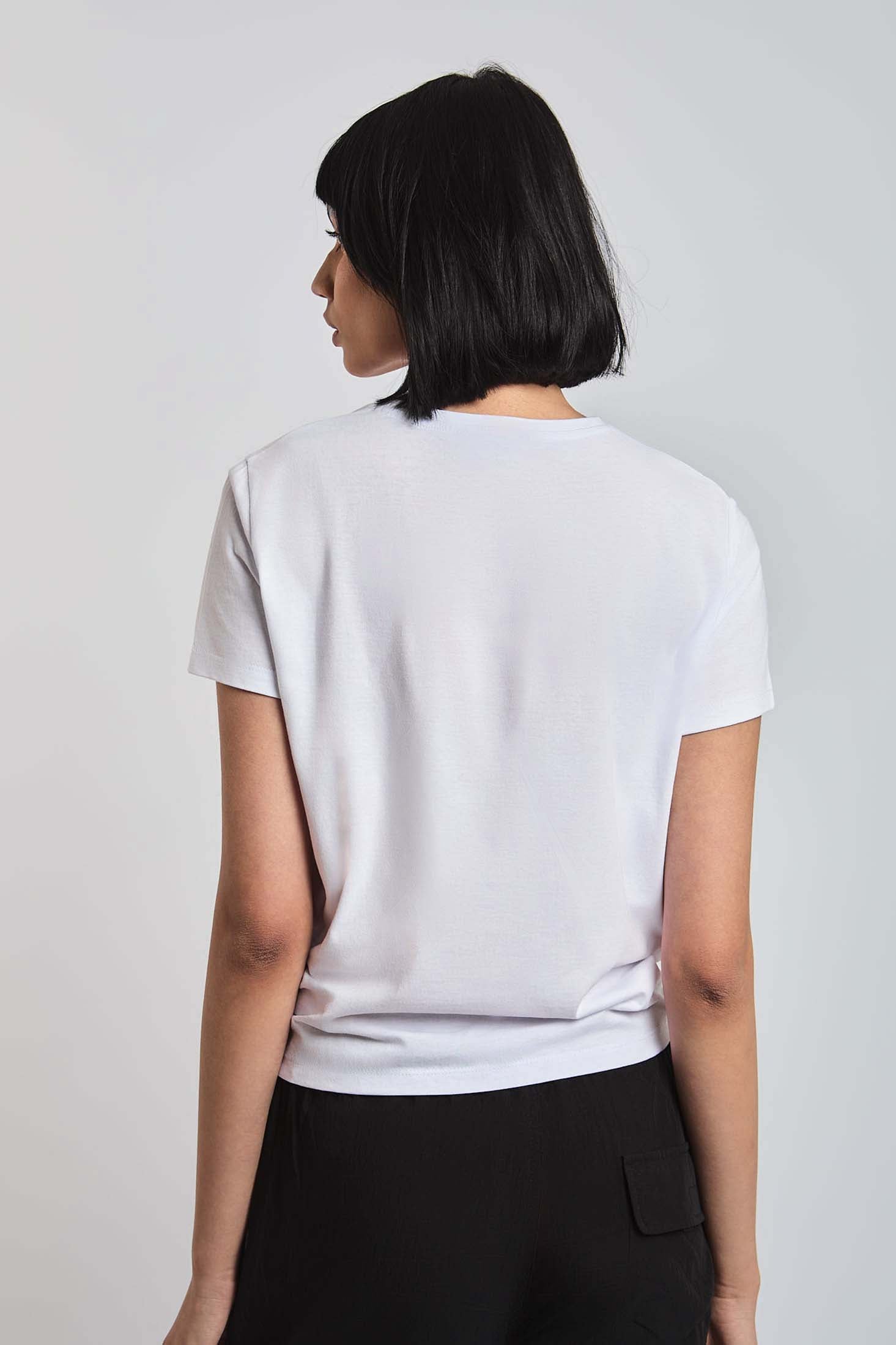 Women  T-Shirt Scarf T-Shirt Multicolor