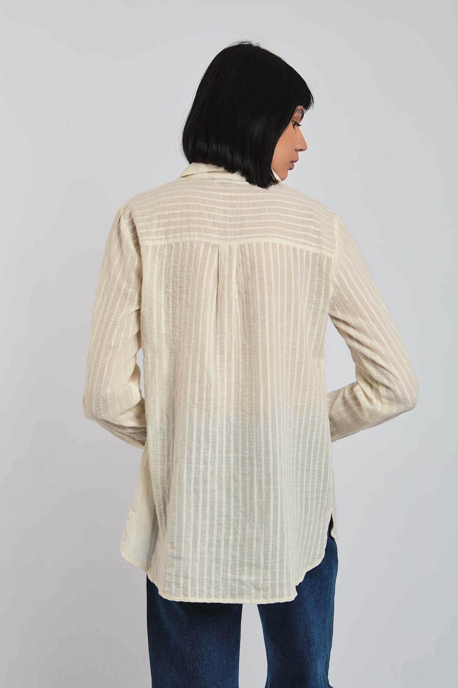 Women Blouse Cotton Long Sleeve Multicolor