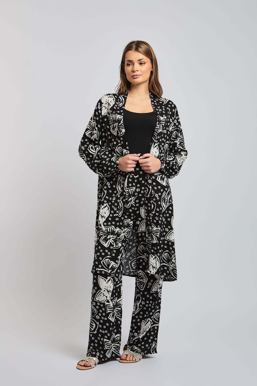 Women Kimono Viscose Long Multicolor