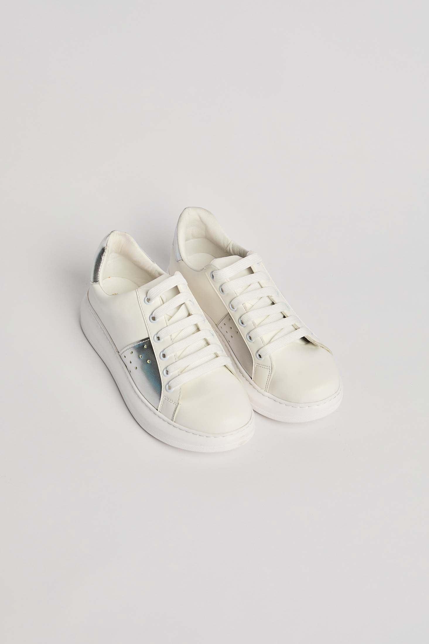 Women-Shoes Elegant Faux LeatherWomenSneakers Lace Multicolor