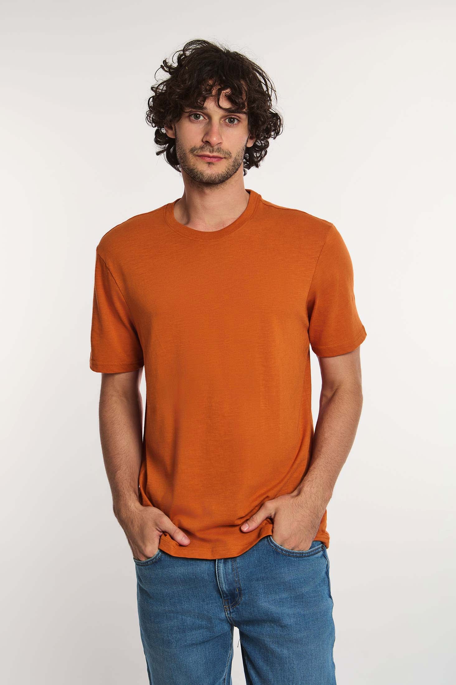 Men T-Shirt - Brown