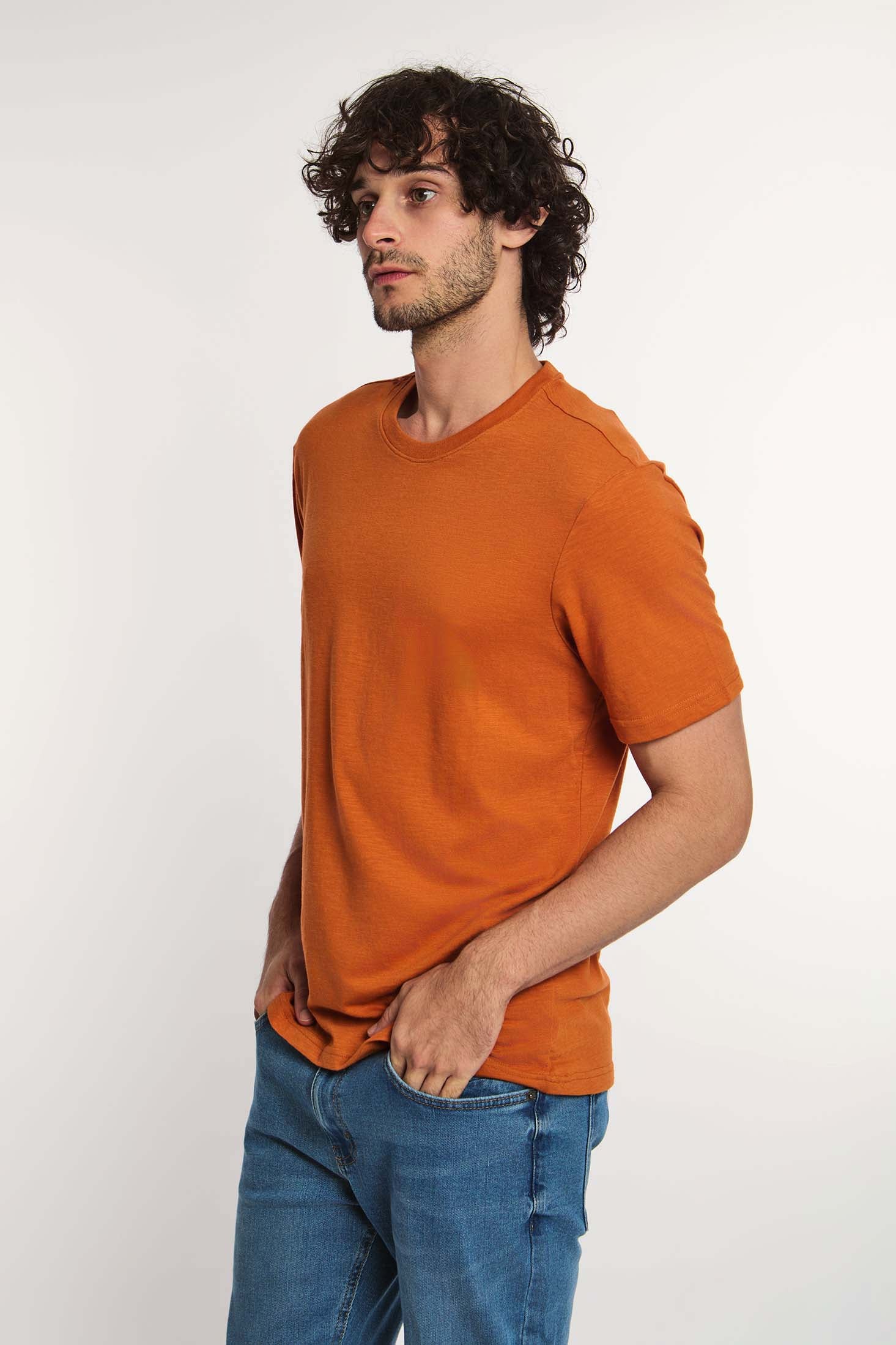 Men T-Shirt - Brown