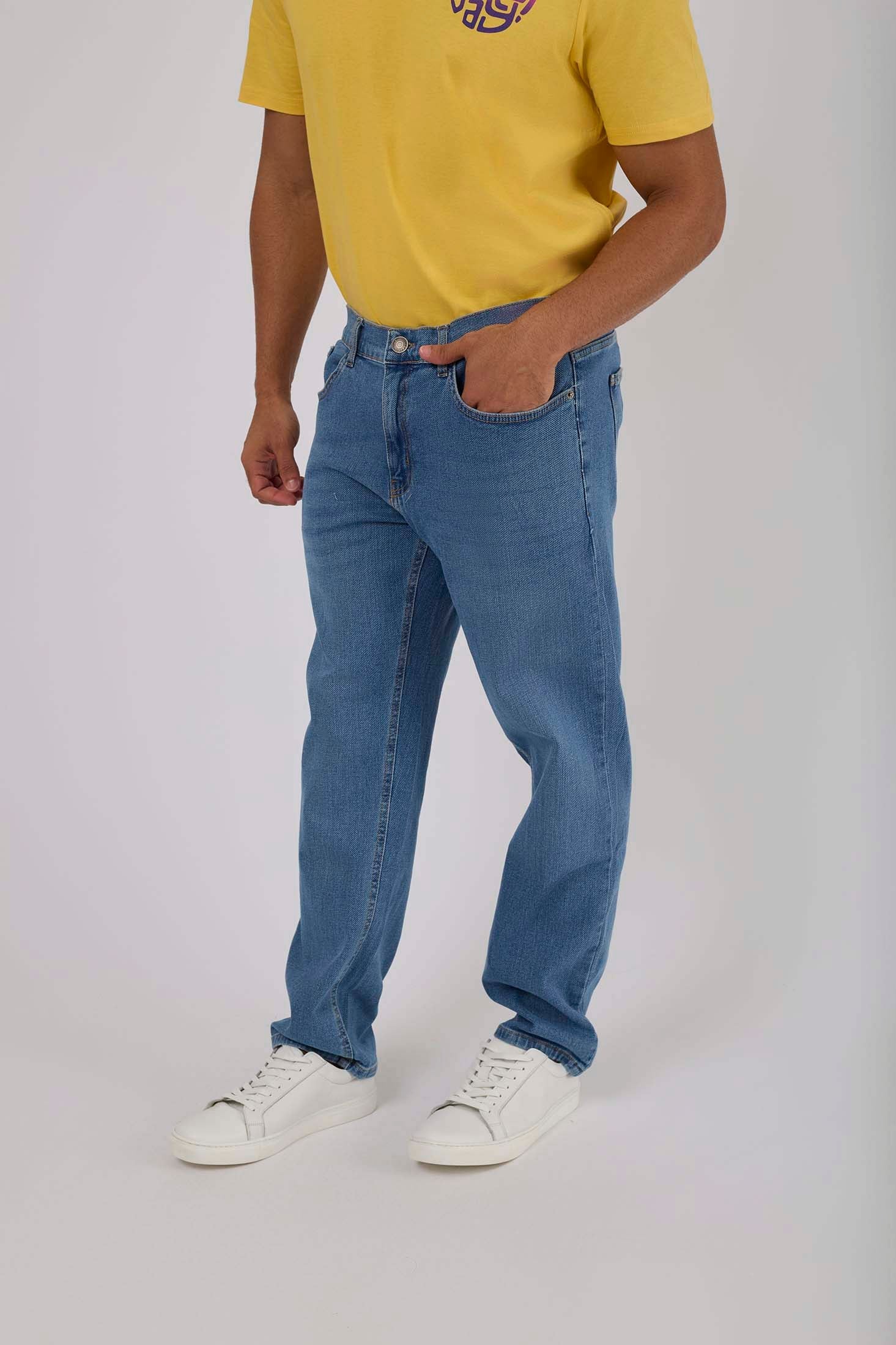 Men Denim Relaxed Fit Jeans  Blue