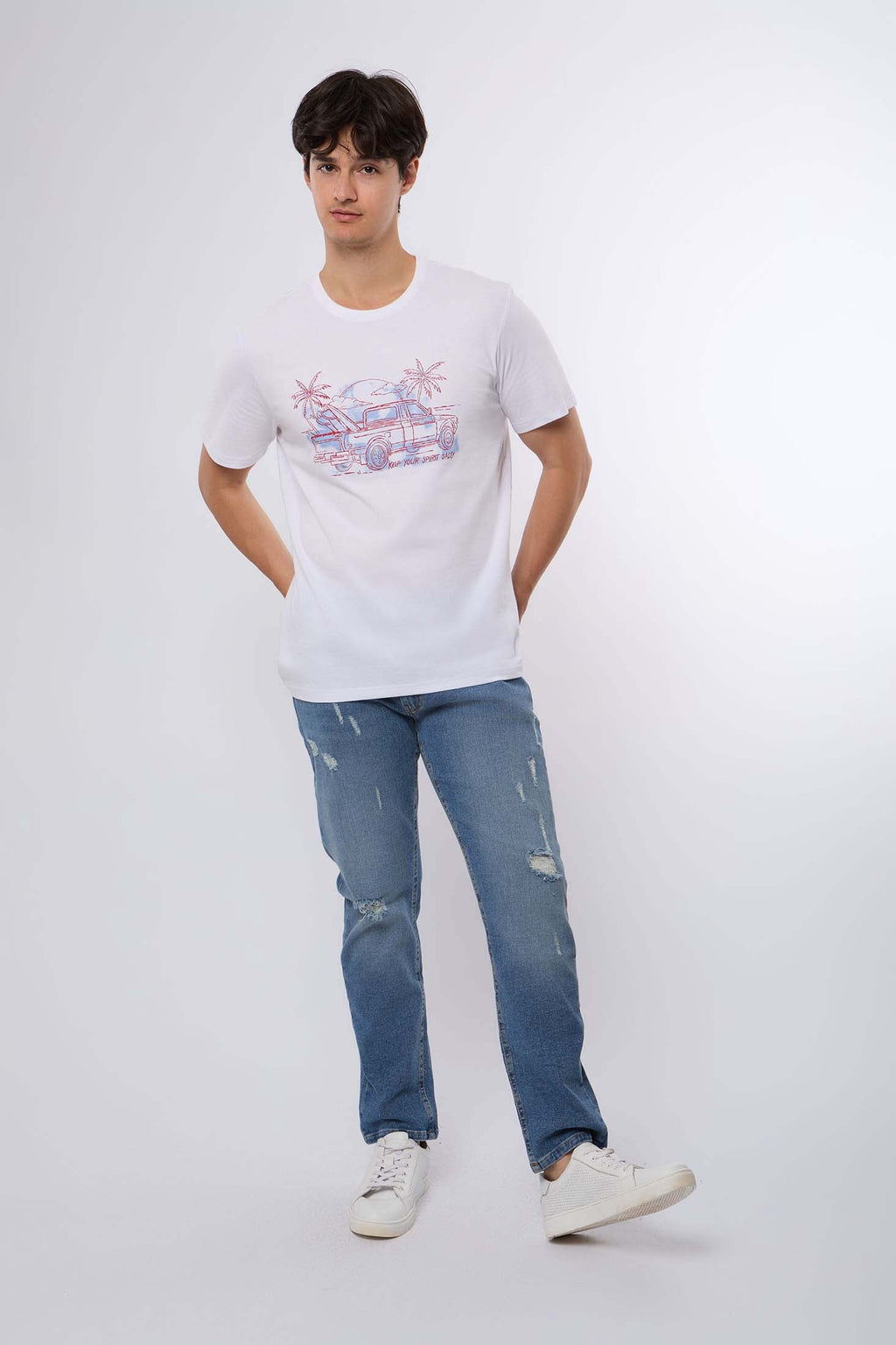 Men Denim  Slim Fit JeansBlue