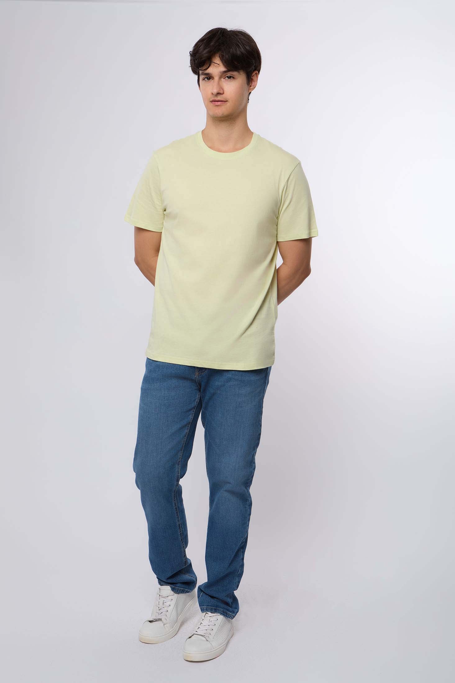 Men T-Shirt butter yellow