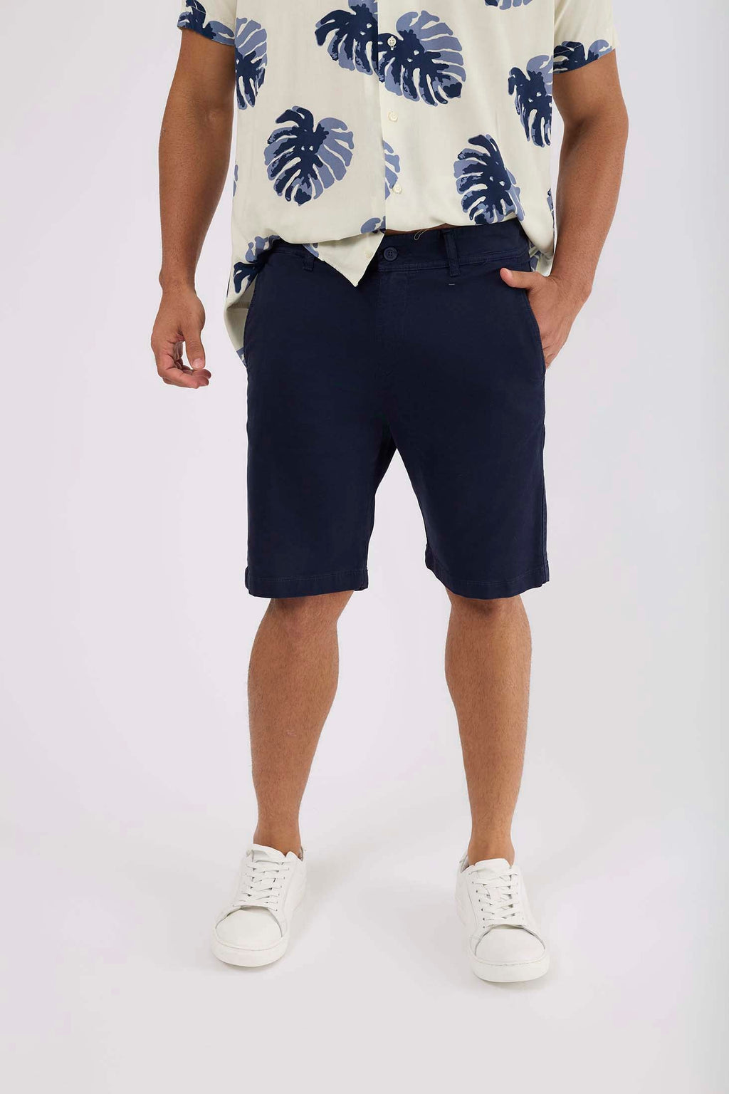 Men-Shorts Casual Slim Fit ChinoWomen Navy