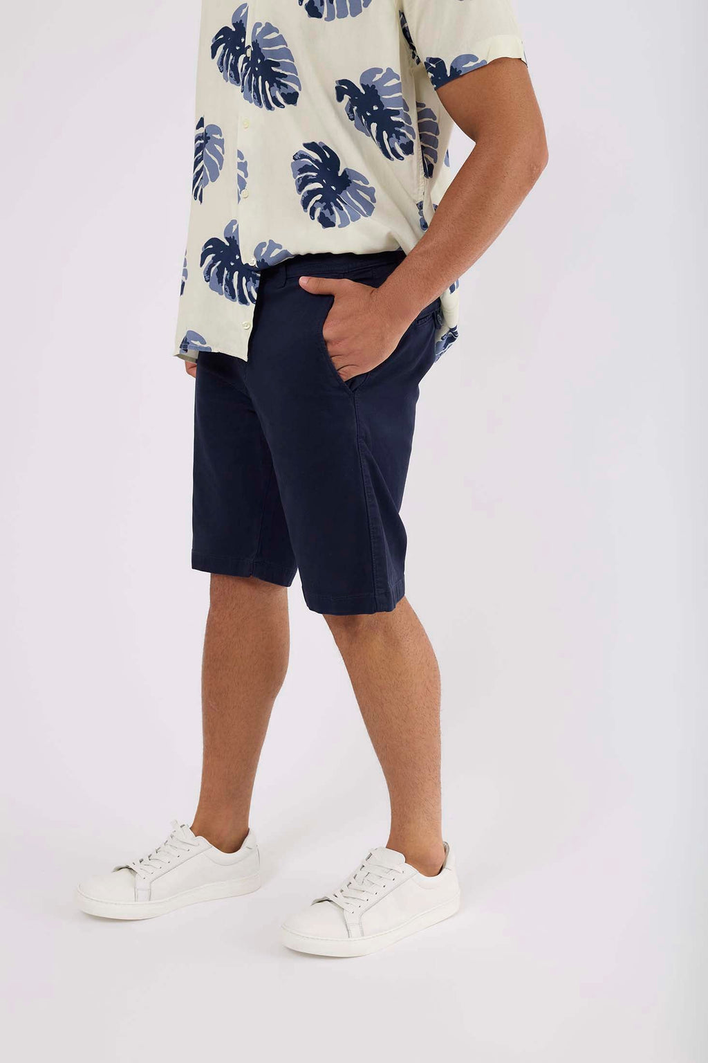 Men-Shorts Casual Slim Fit ChinoWomen Navy