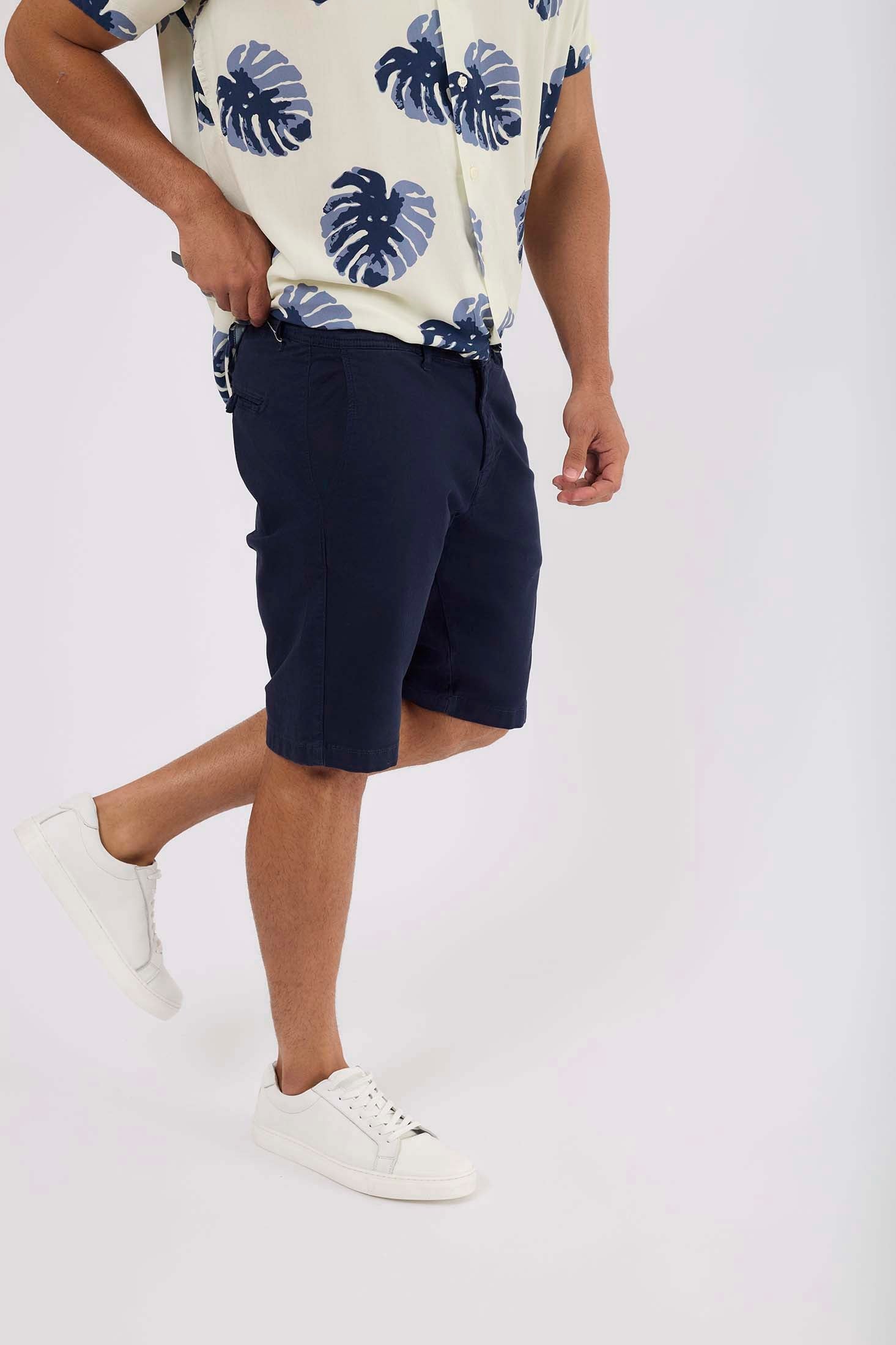 Men-Shorts Casual Slim Fit ChinoWomen Navy
