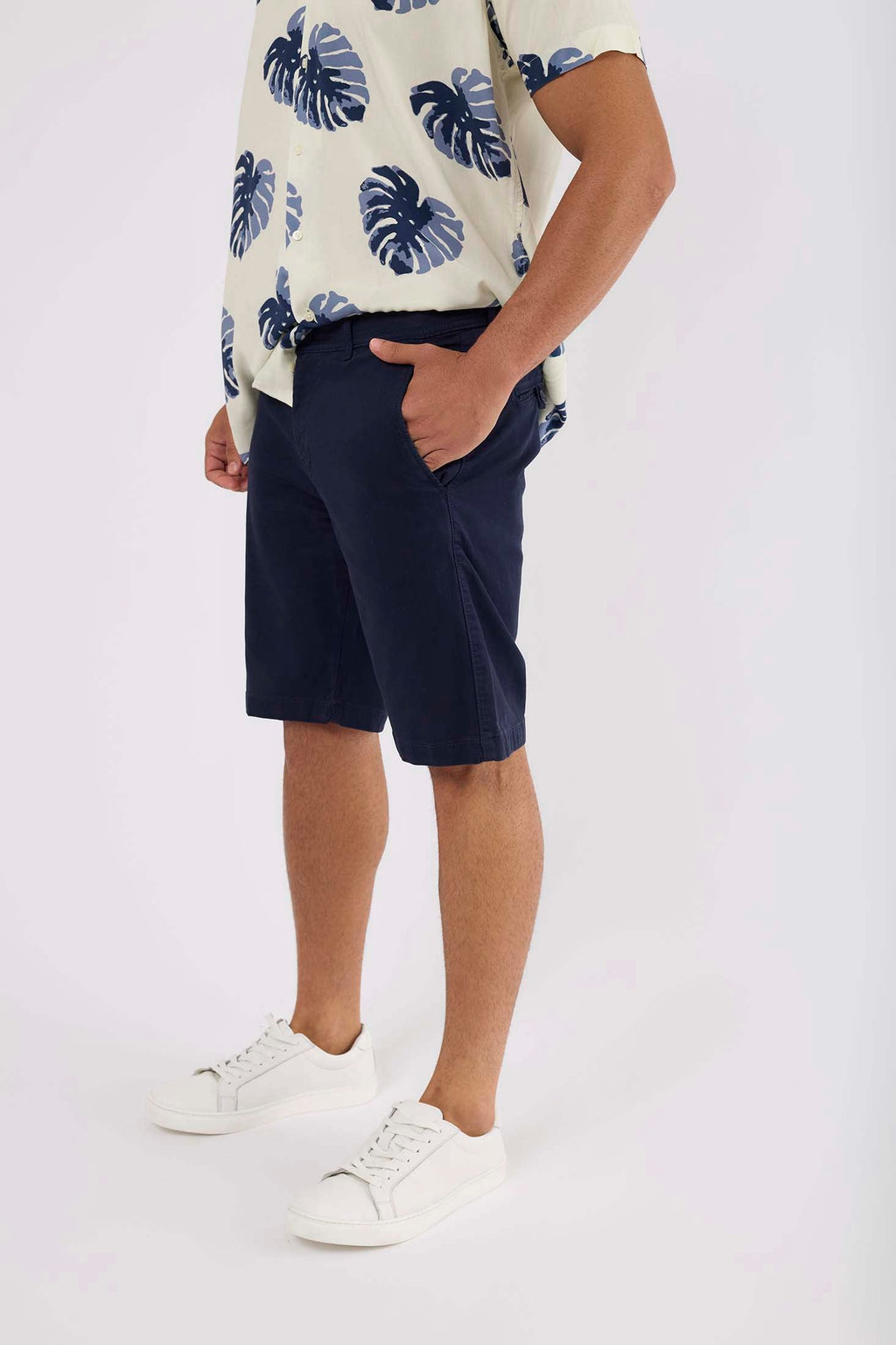 Men-Shorts Casual Slim Fit ChinoWomen Navy