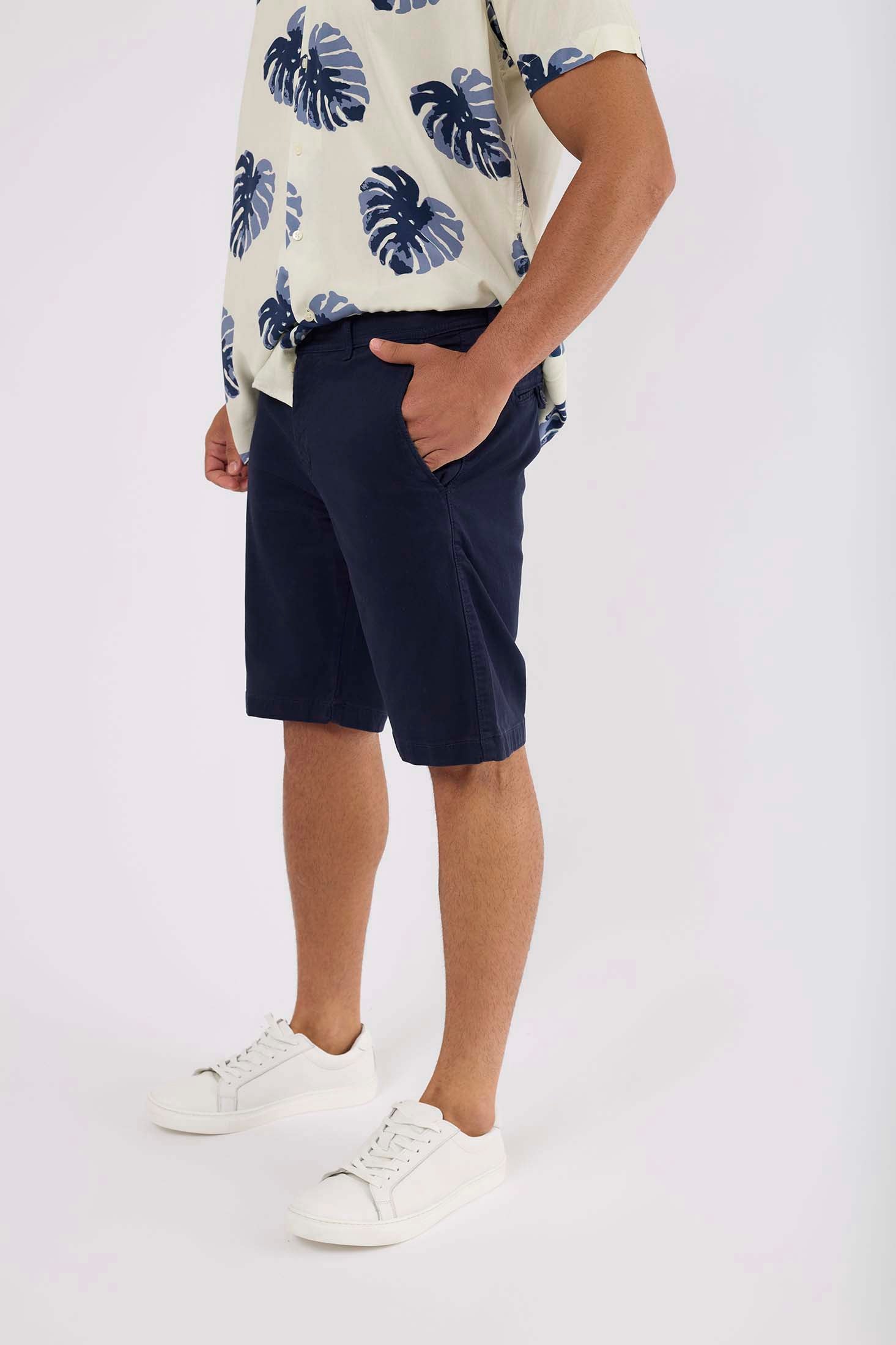 Men-Shorts Casual Slim Fit ChinoWomen Navy
