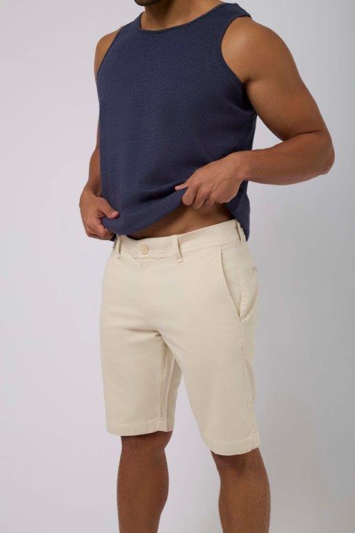Men-Shorts Casual Slim Fit ChinoWomen Beige