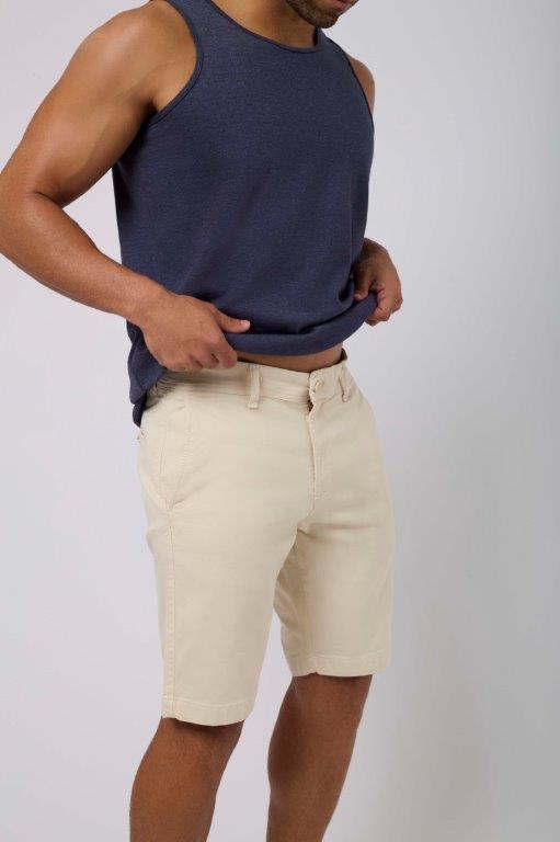 Men-Shorts Casual Slim Fit ChinoWomen Beige