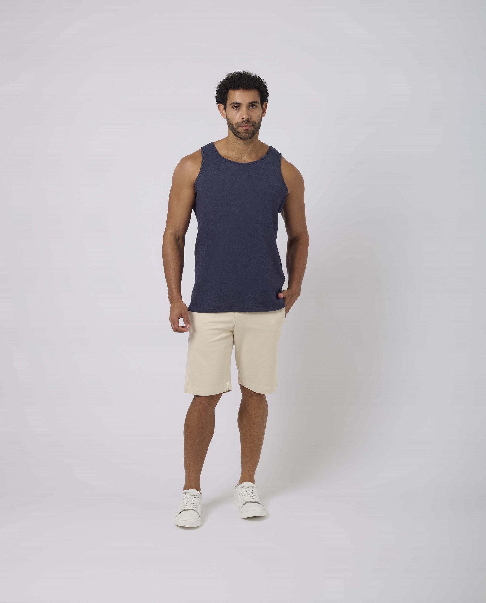 Men-Shorts Casual Slim Fit ChinoWomen Beige