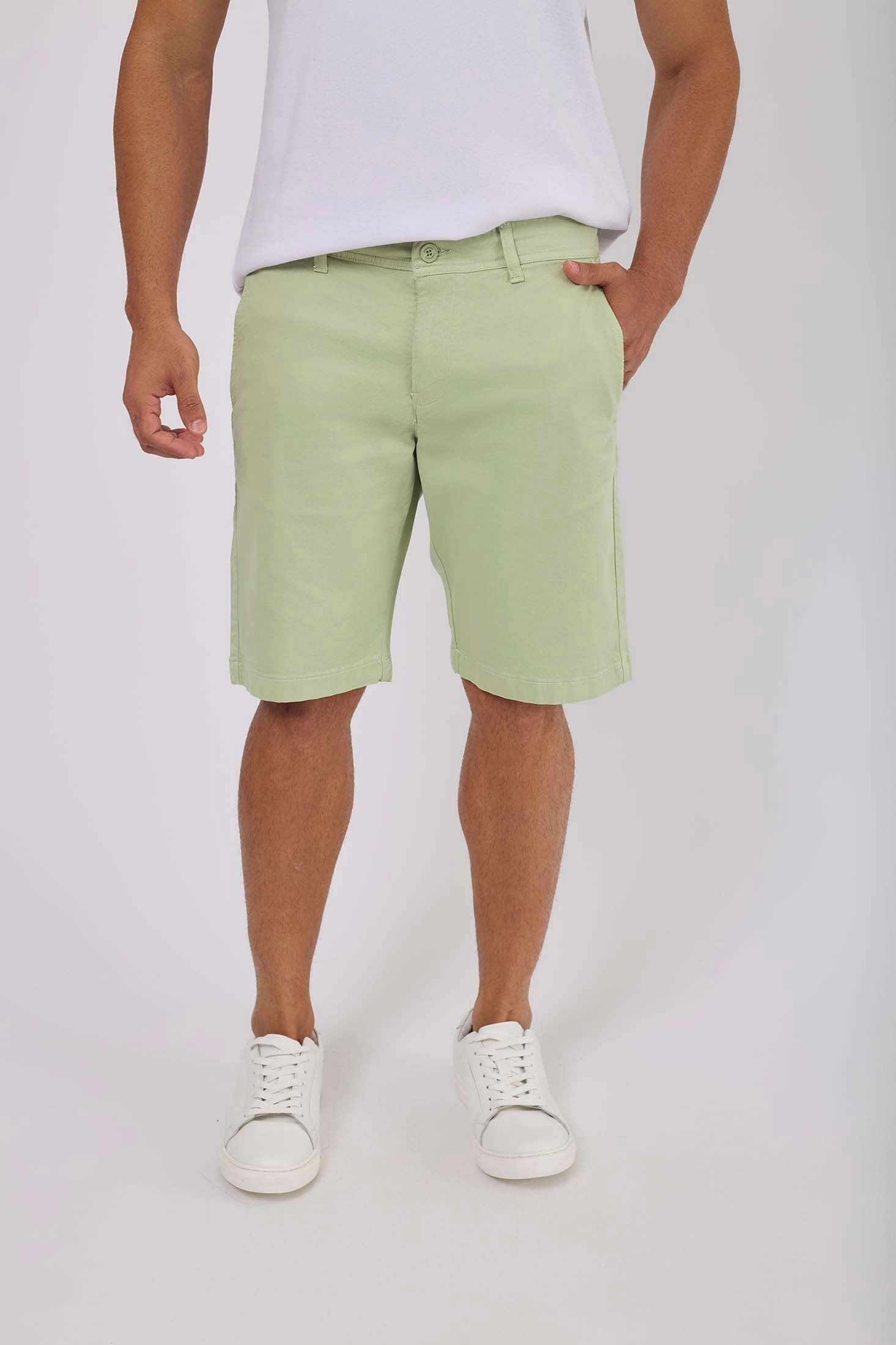 Men-Shorts Casual Slim Fit ChinoWomen Green