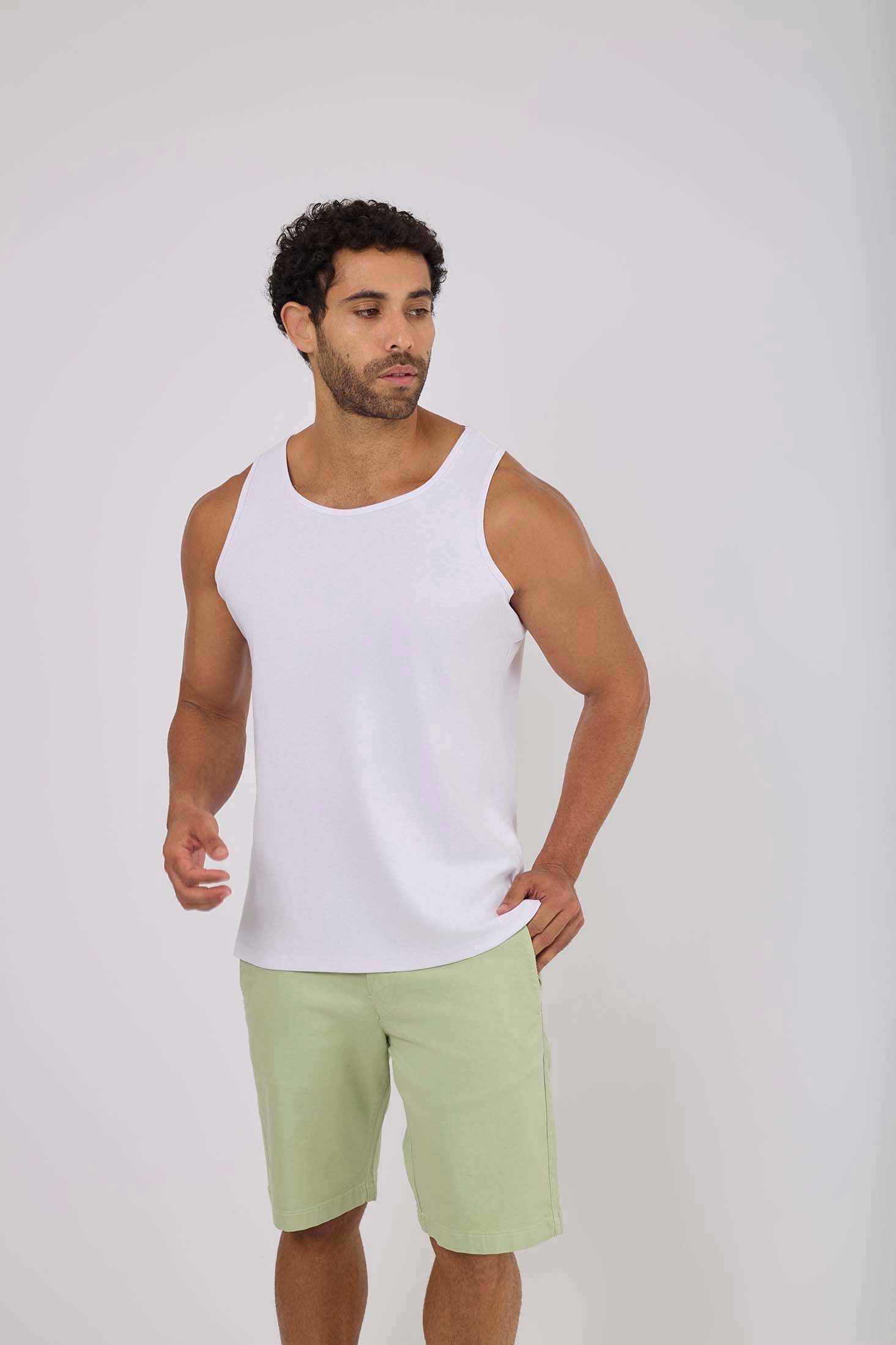Men-Shorts Casual Slim Fit ChinoWomen Green