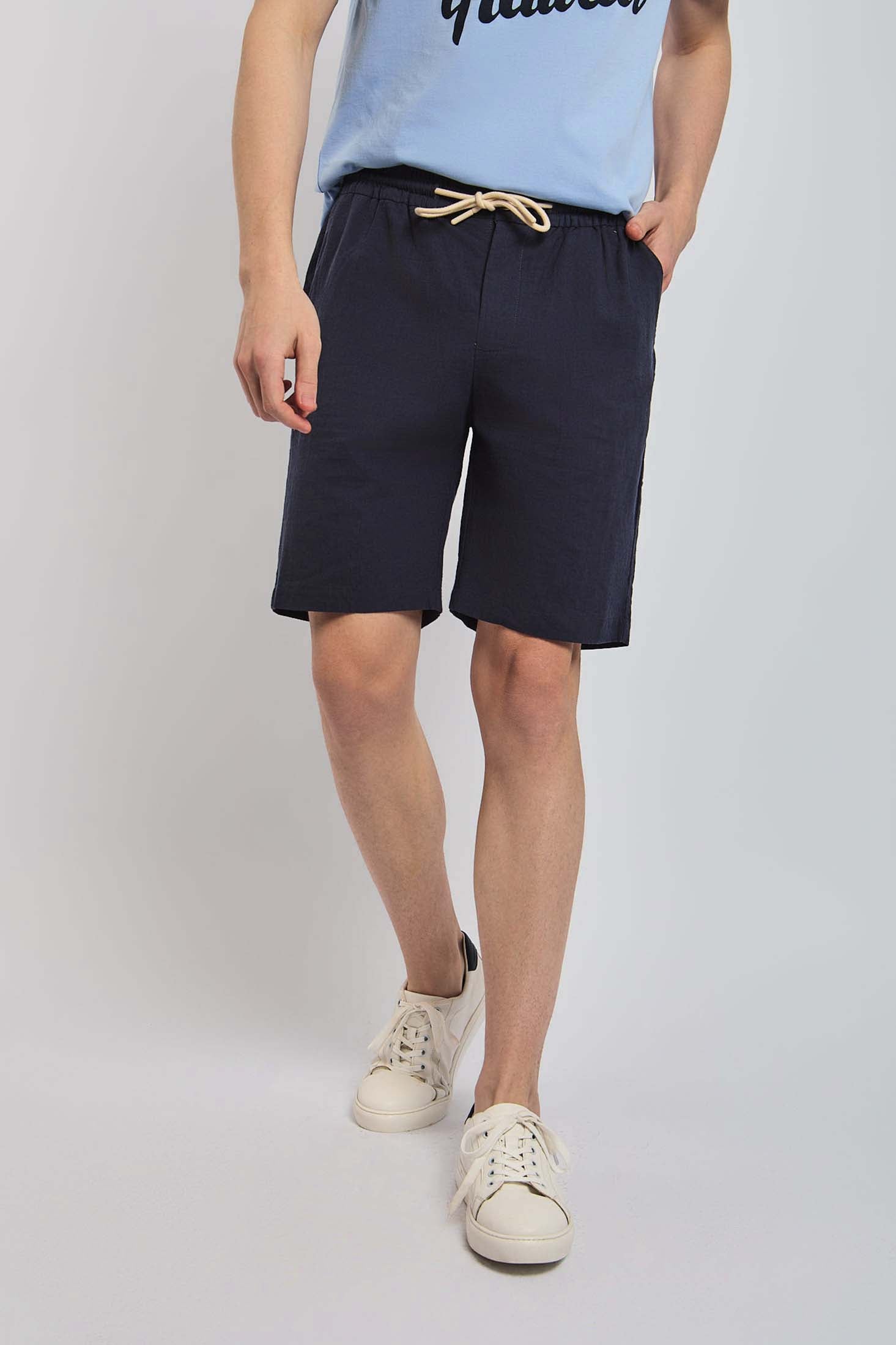 Men-Shorts Casual Jogger Waist ComfyWomen Navy