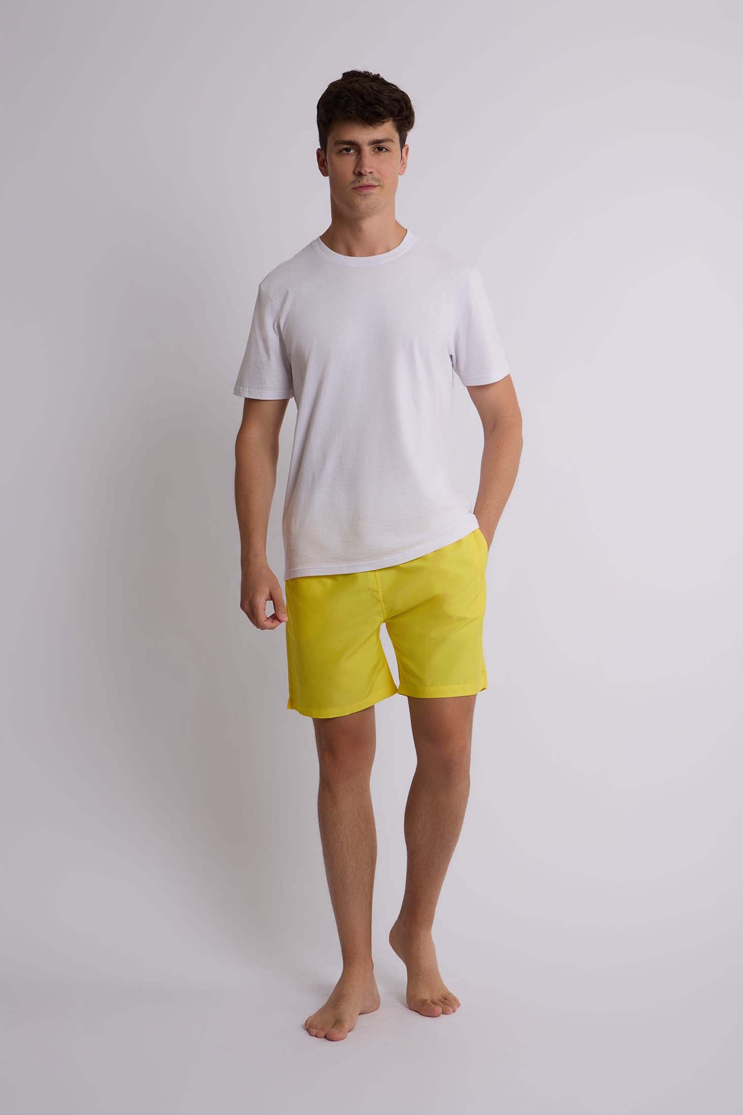 Men-Swimming Short Womens Yellow