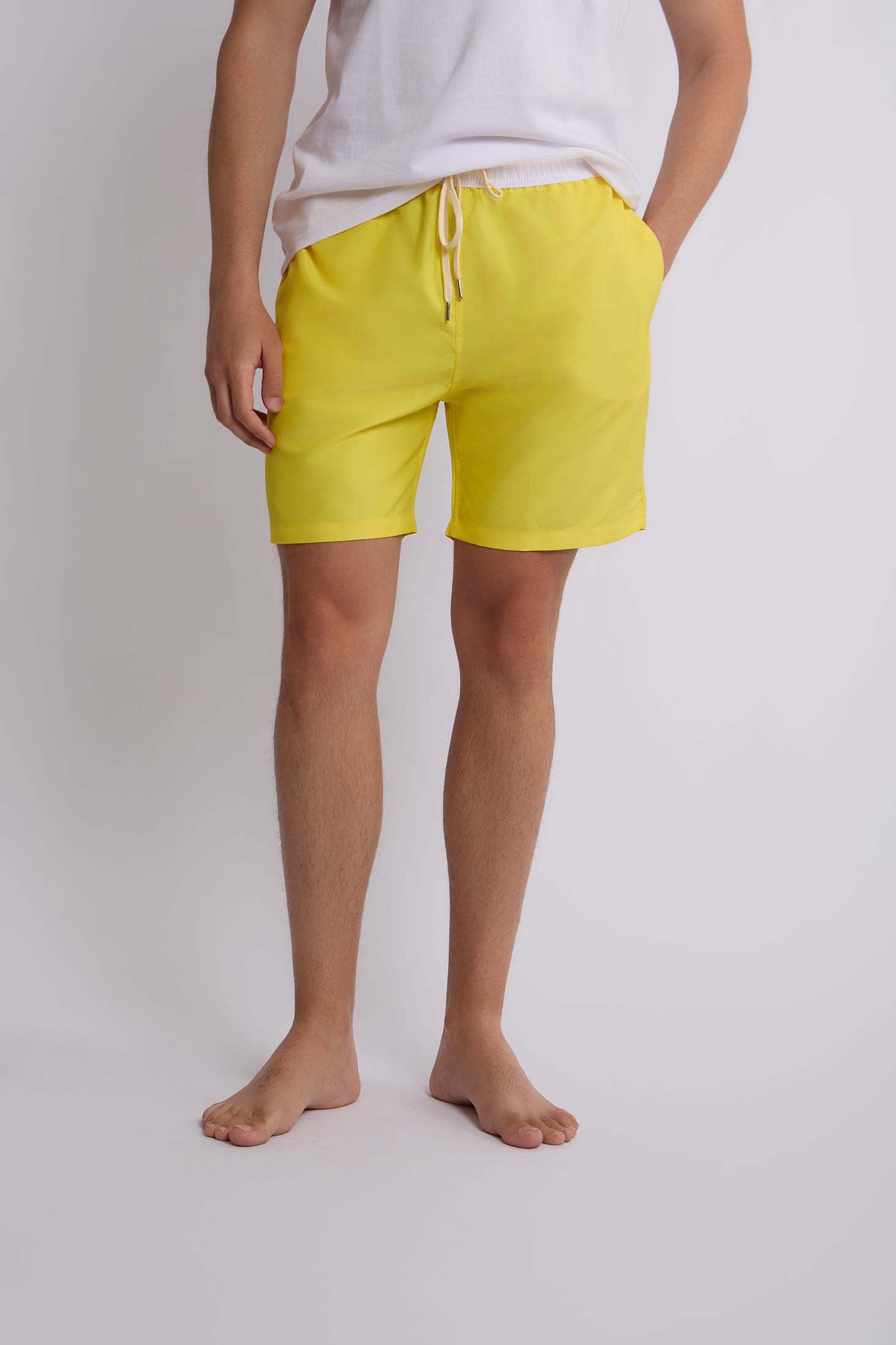 Men-Swimming Short Womens Yellow