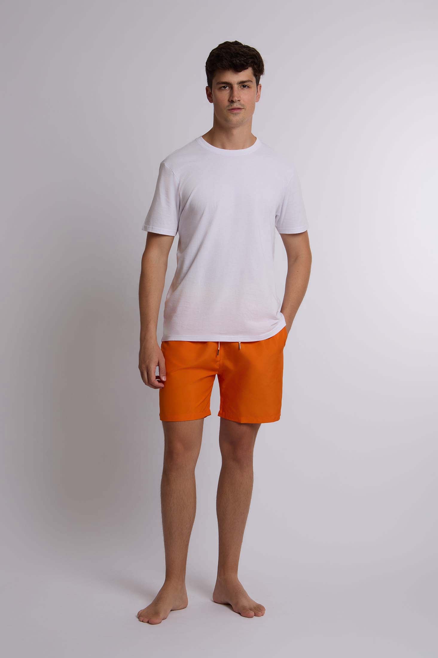 Men-Swimming Short  Orange