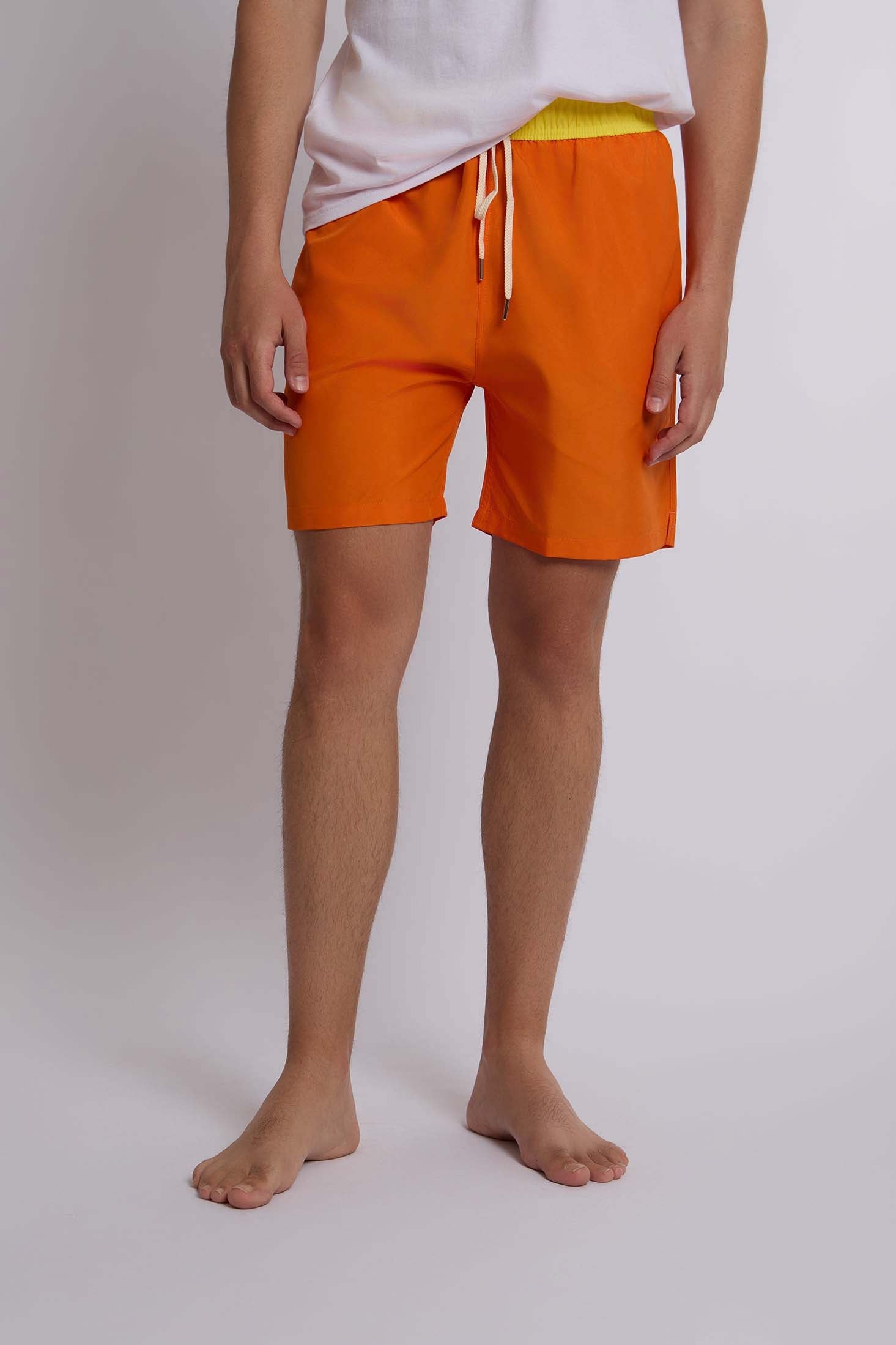 Men-Swimming Short  Orange
