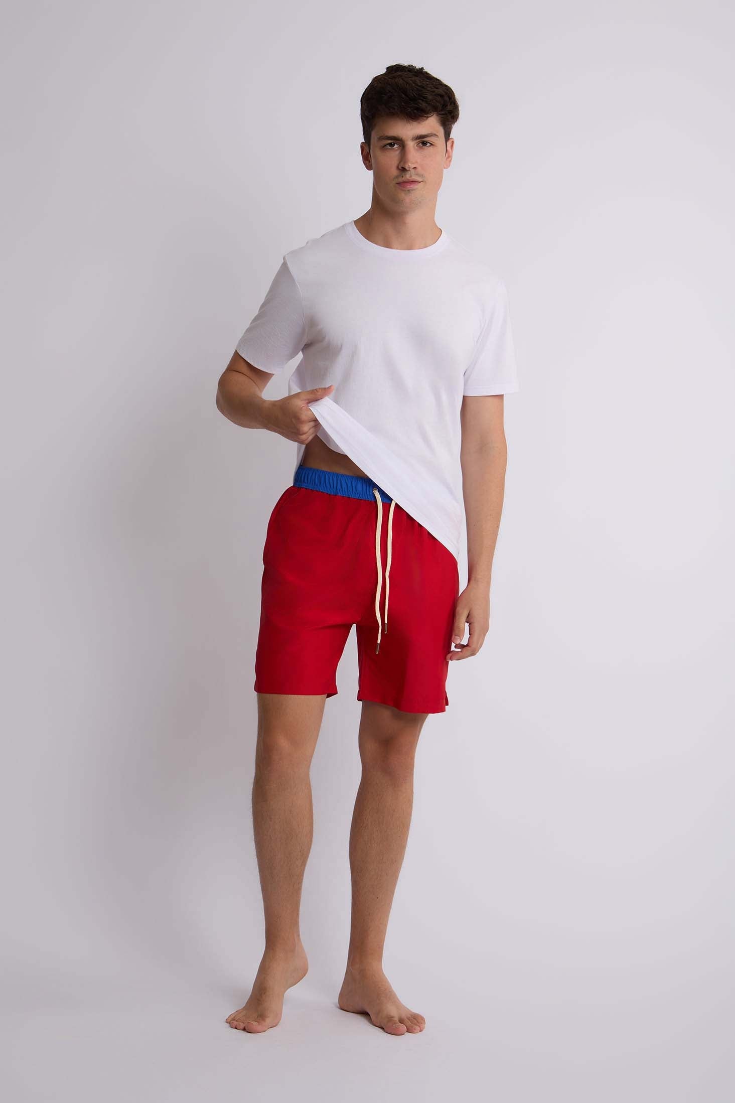 Men-Swimming Short Womens Red