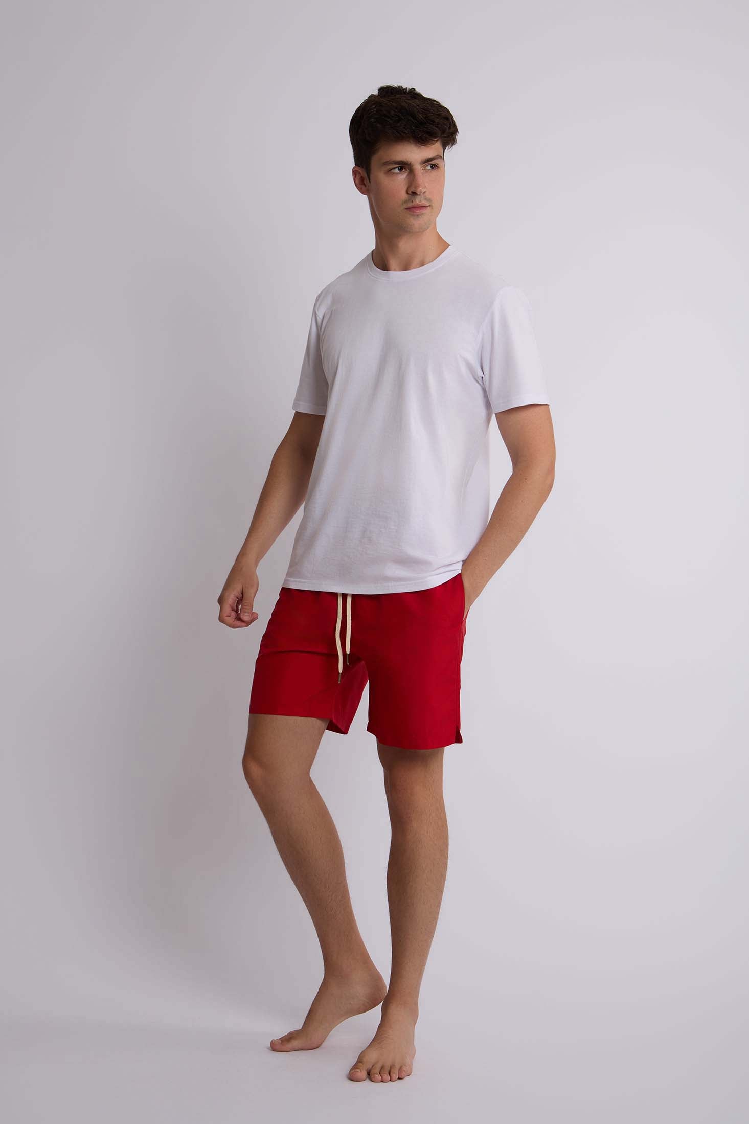 Men-Swimming Short Womens Red