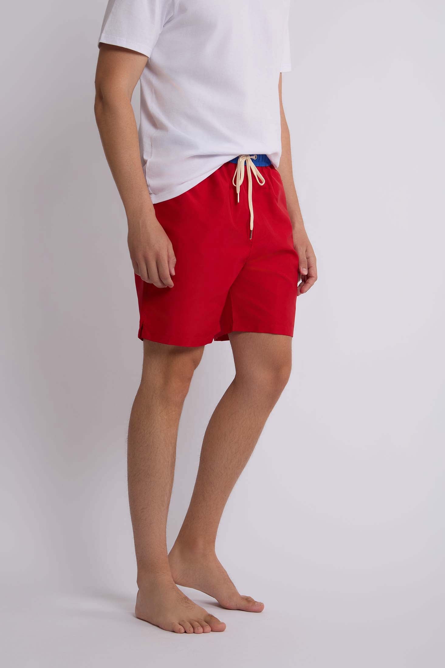 Men-Swimming Short Womens Red