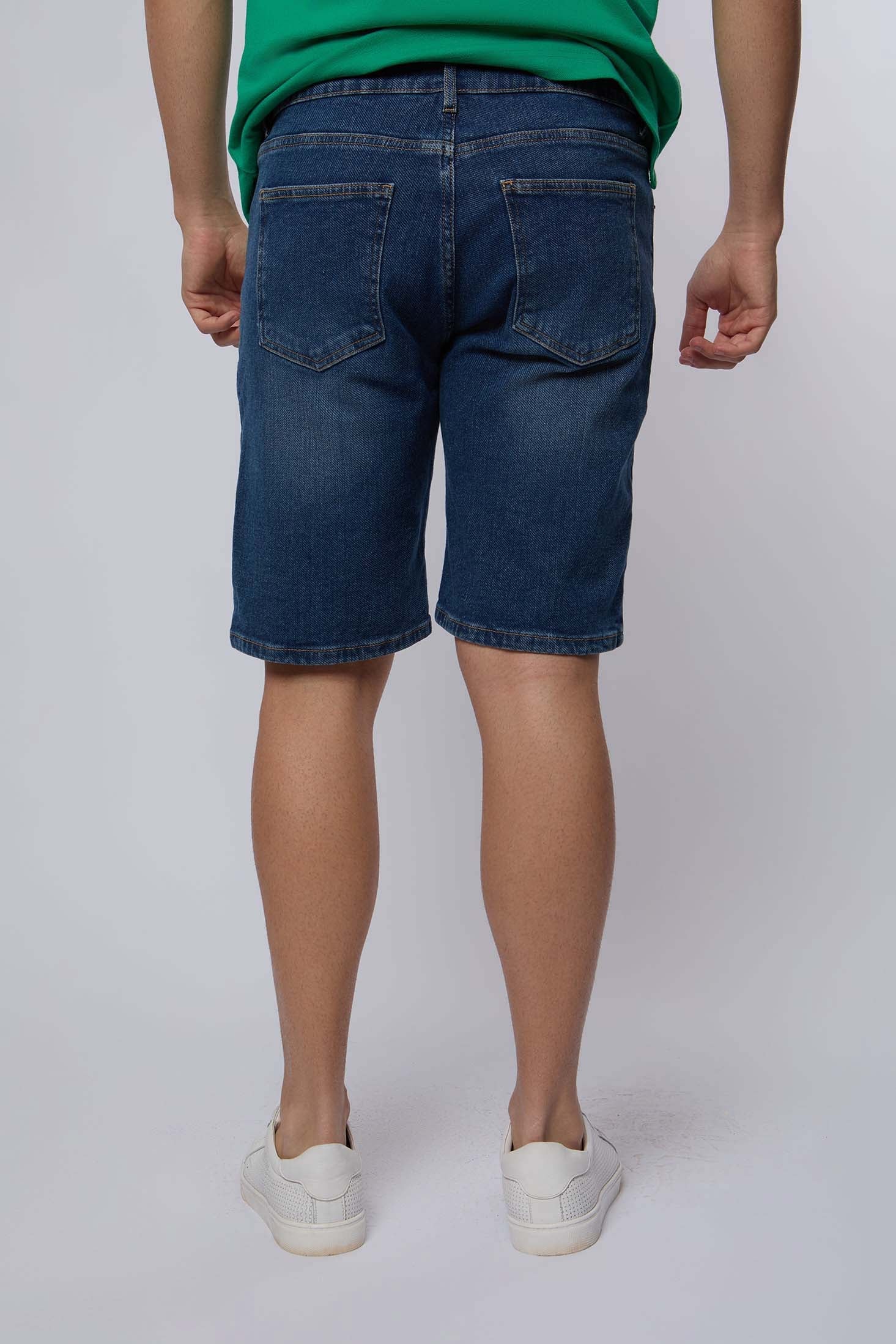 Men-Shorts Casual DenimWomen With Destroys Blue