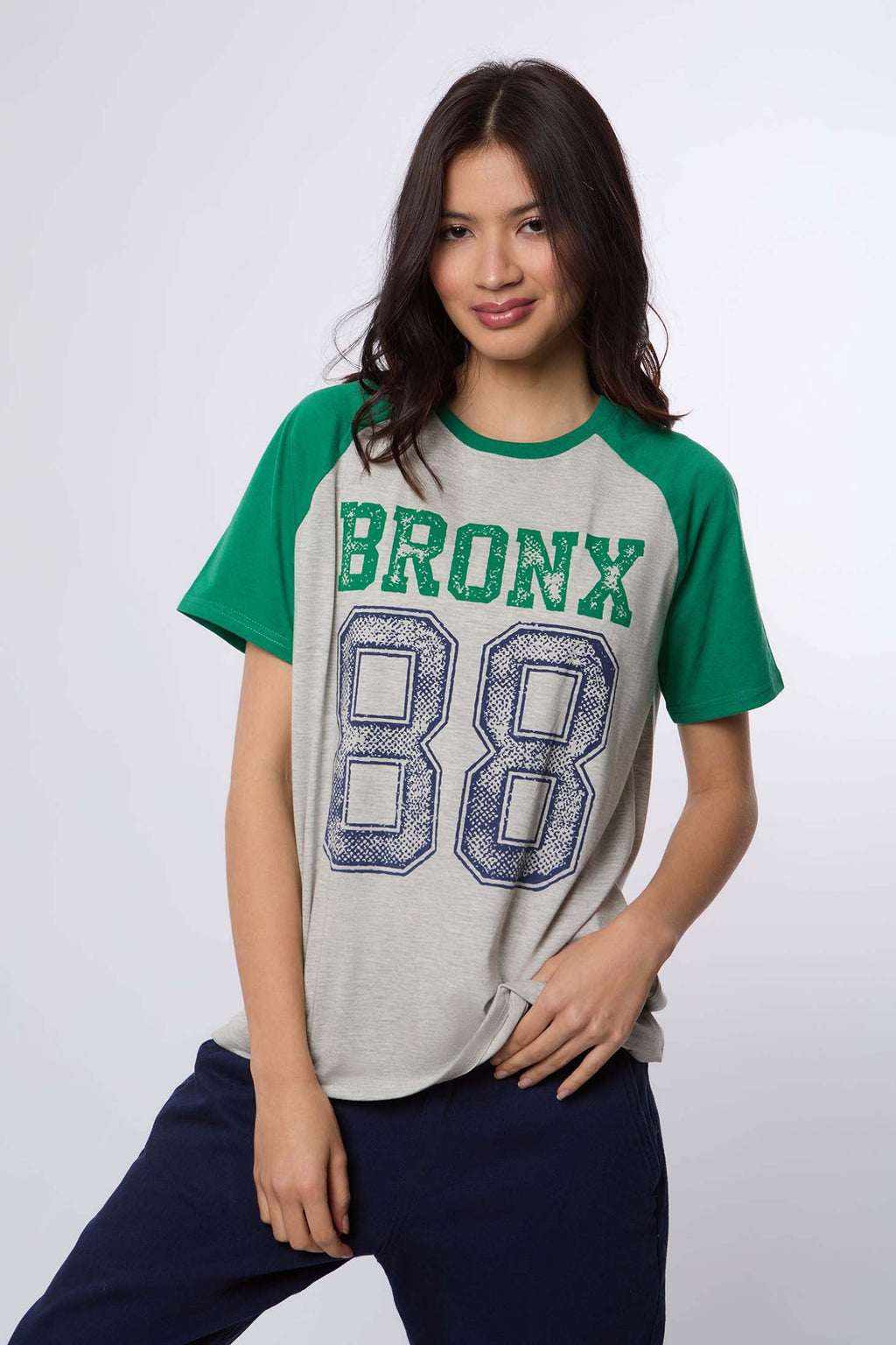 Women  T-Shirt  Regular Fit  With Short Sleeves Grey