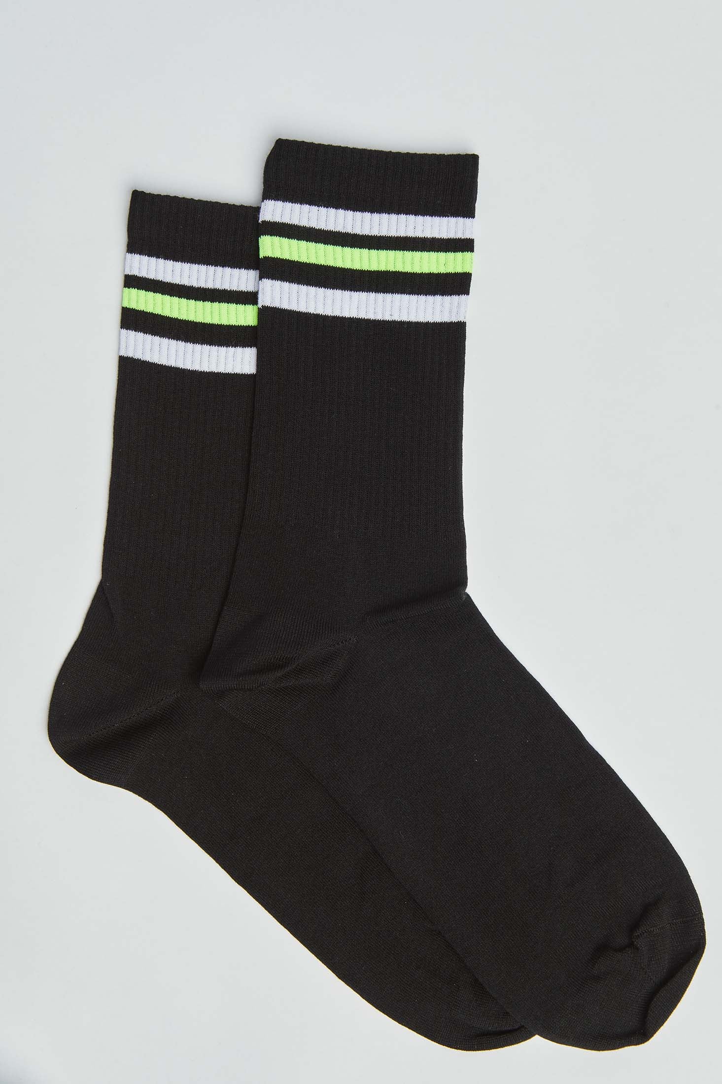 Lined Edge Slip On Casual Socks