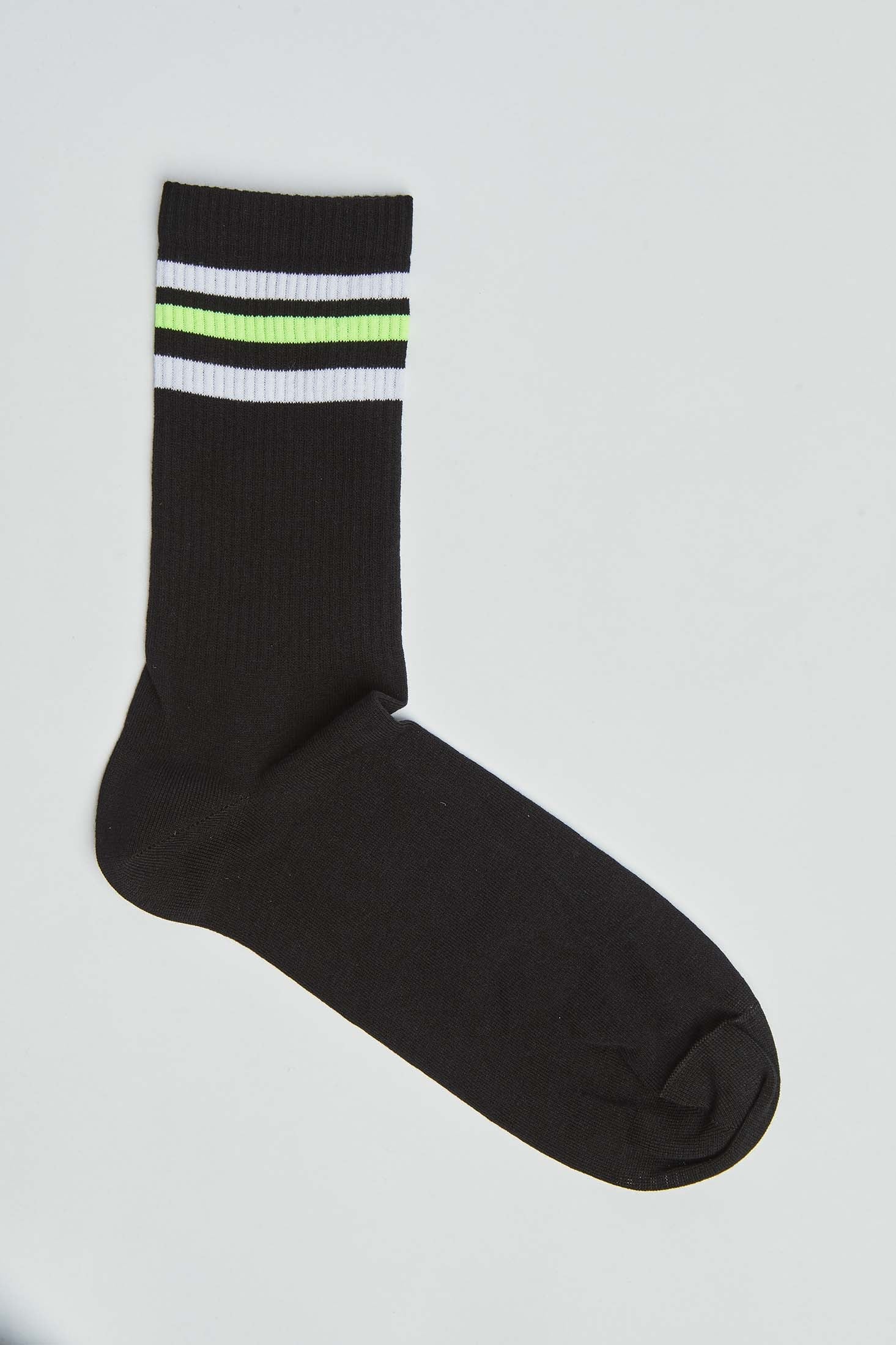 Lined Edge Slip On Casual Socks
