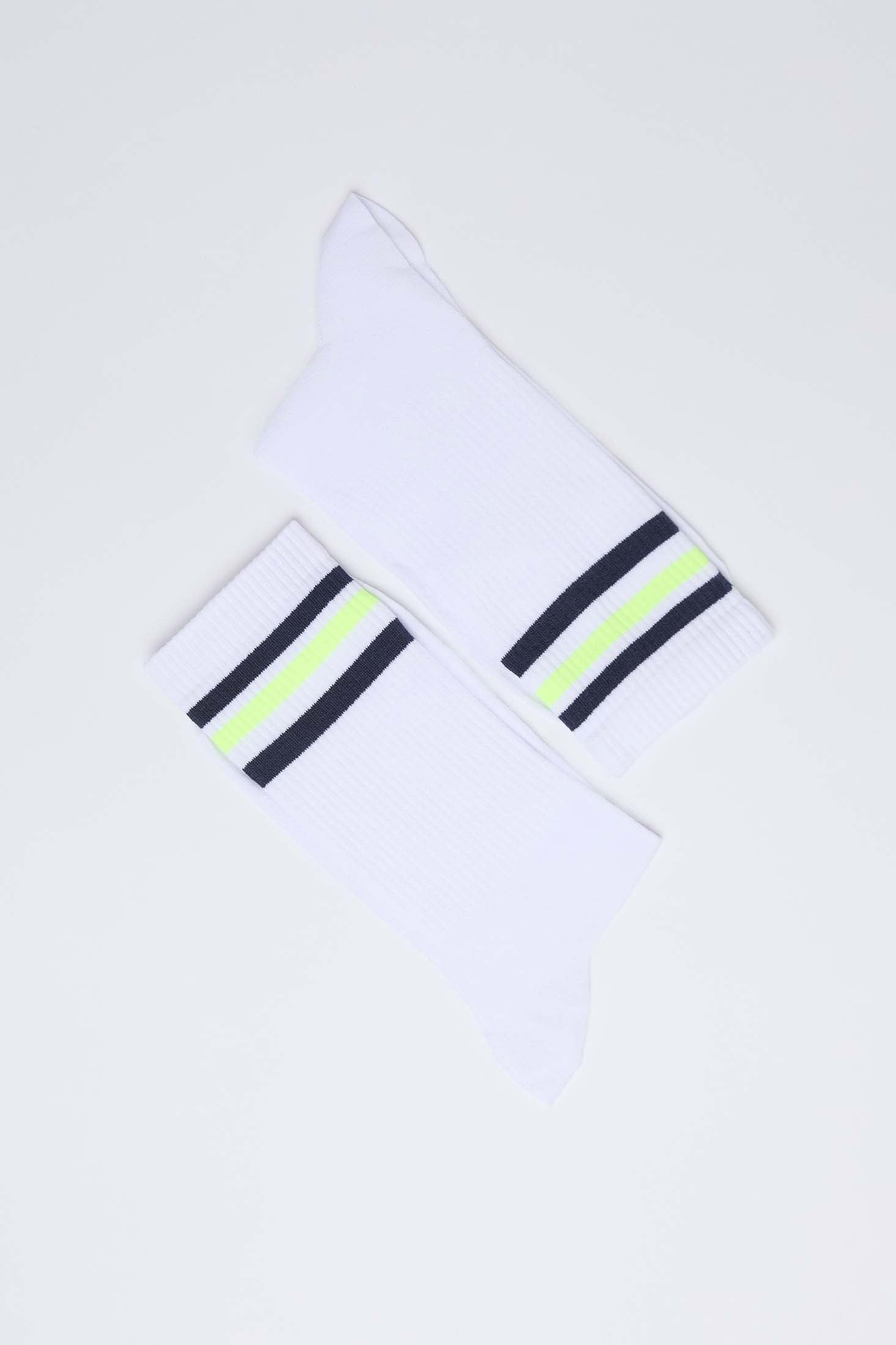 Lined Edge Slip On Casual Socks